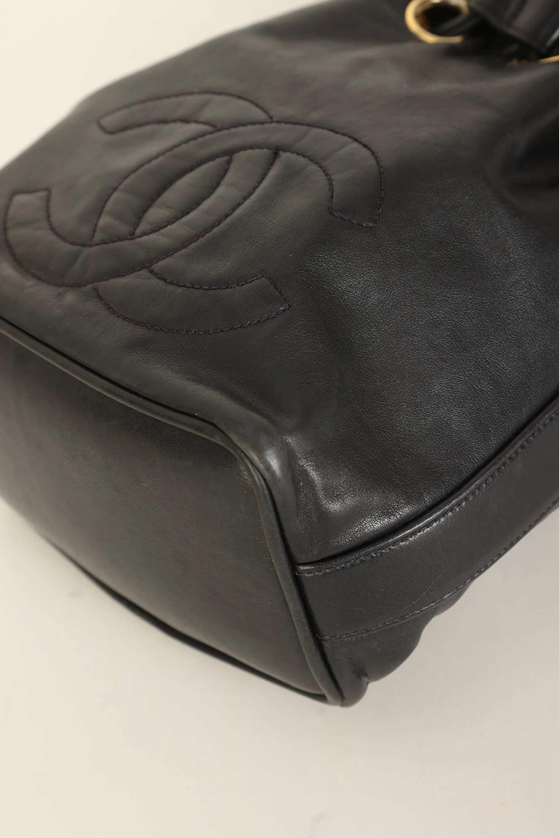 Chanel 1991 Lambskin Mini Bucket Bag