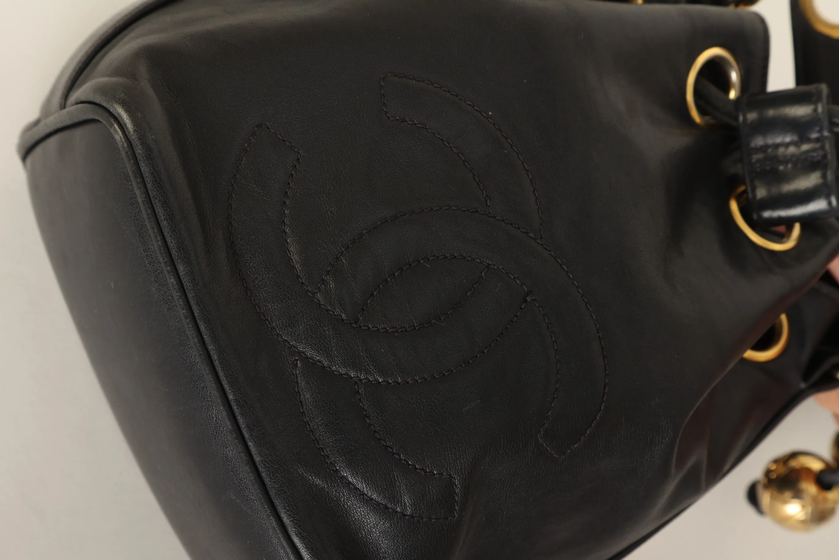 Chanel 1991 Lambskin Mini Bucket Bag