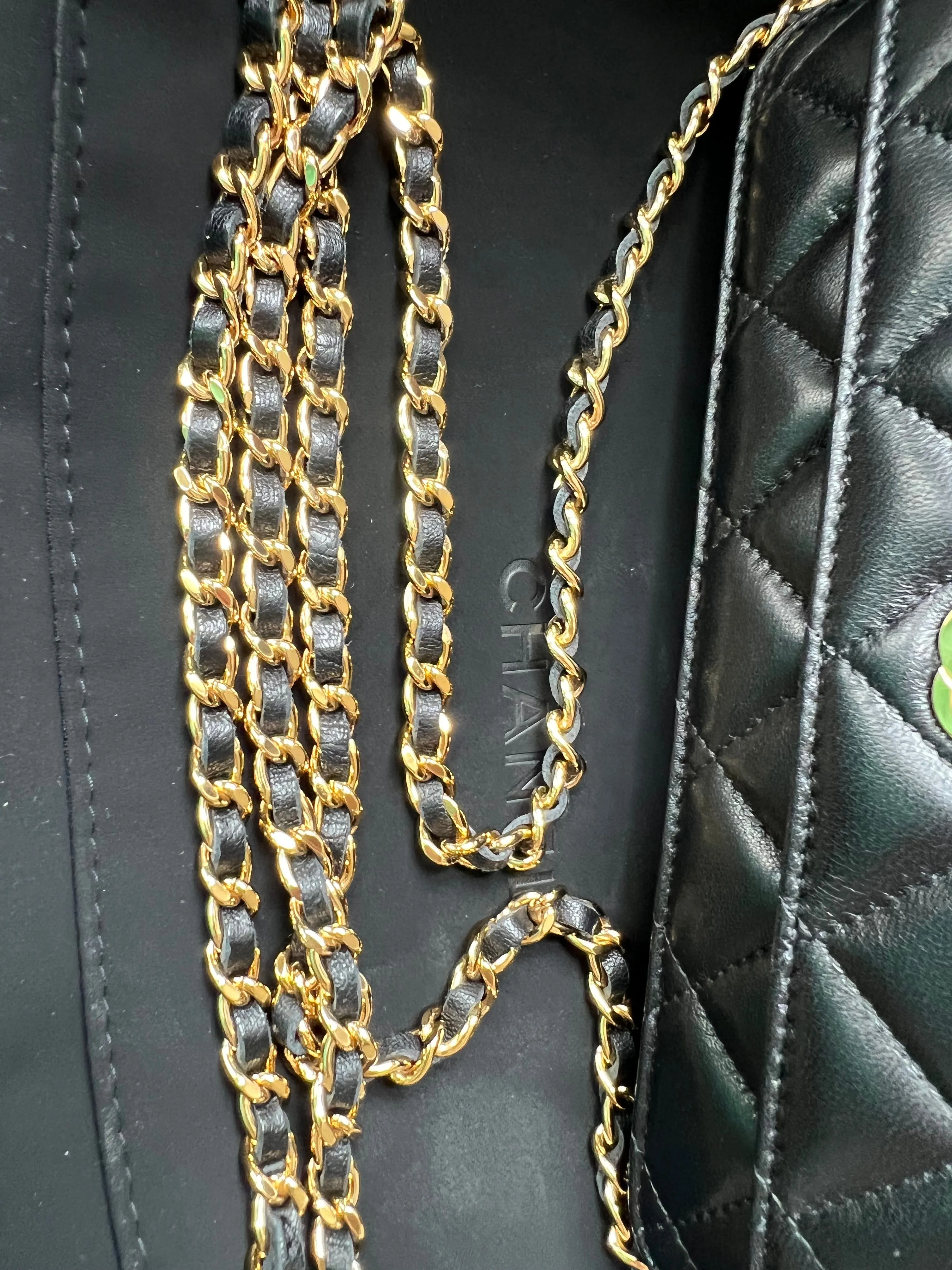 Chanel Black Lambskin Wallet on Chain with gold hardware (RRP £2,810)