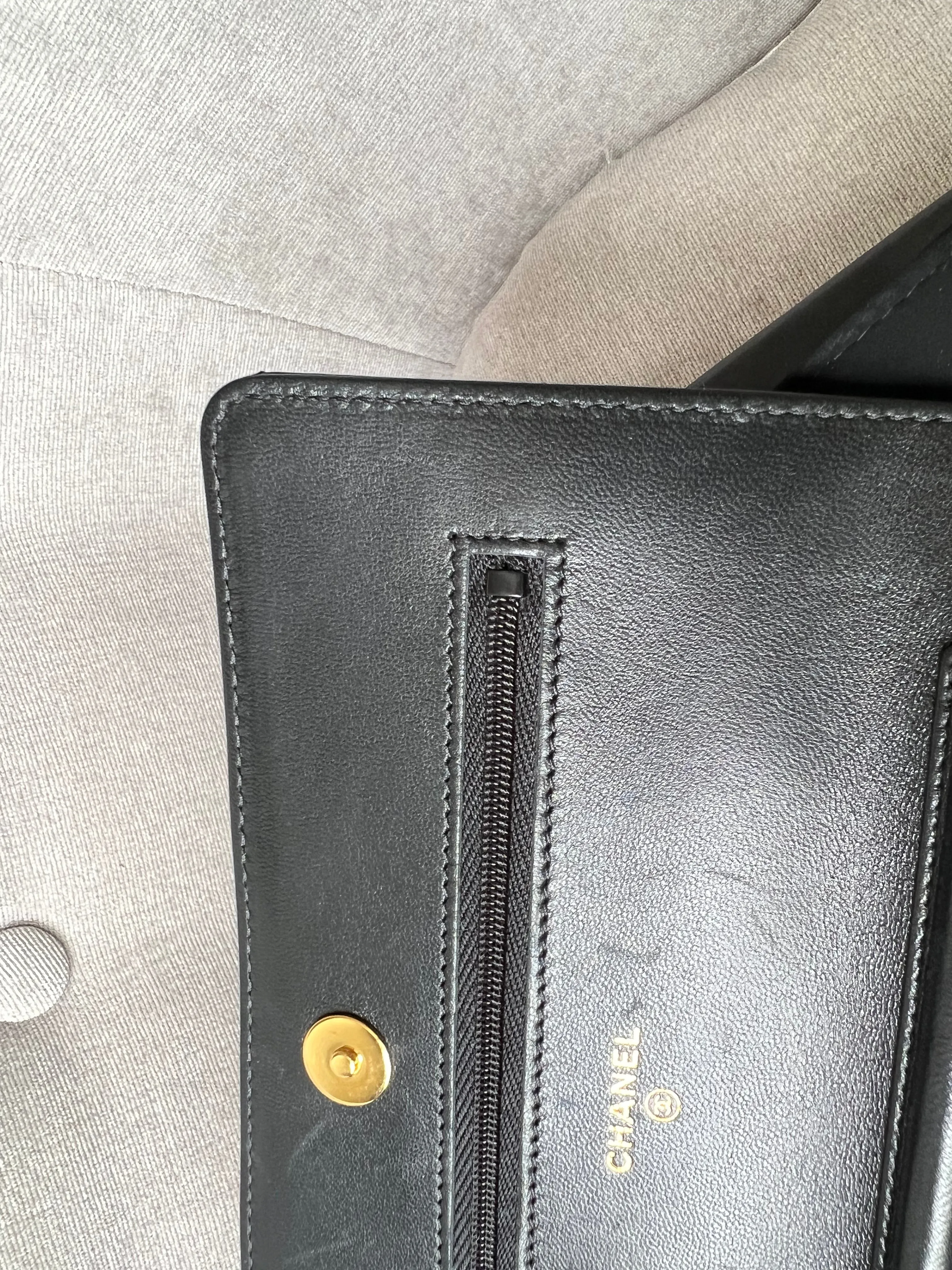 Chanel Black Lambskin Wallet on Chain with gold hardware (RRP £2,810)