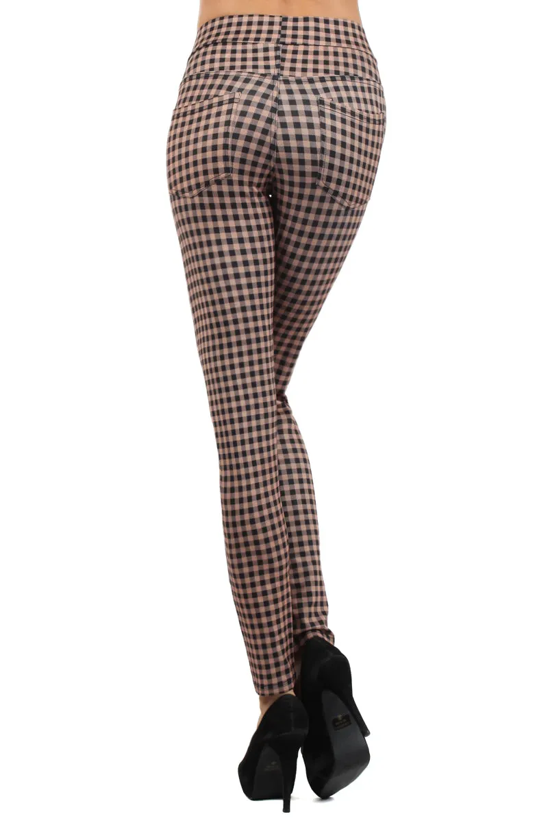 Chic Checkered Plaid Leggings