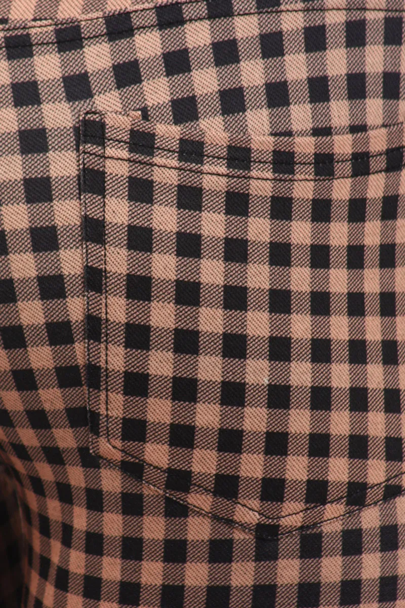 Chic Checkered Plaid Leggings