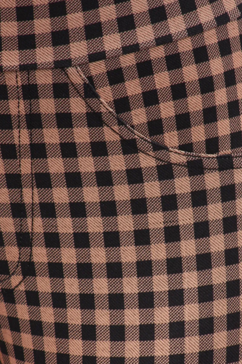 Chic Checkered Plaid Leggings