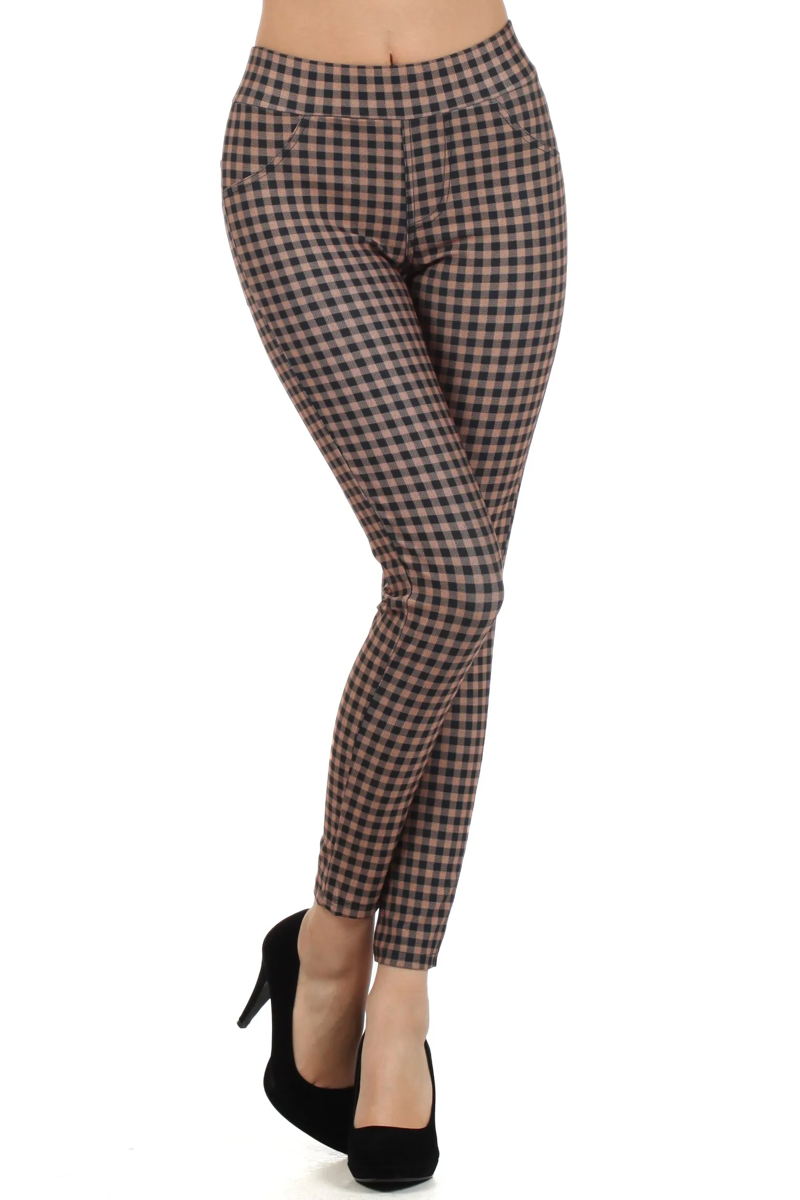 Chic Checkered Plaid Leggings