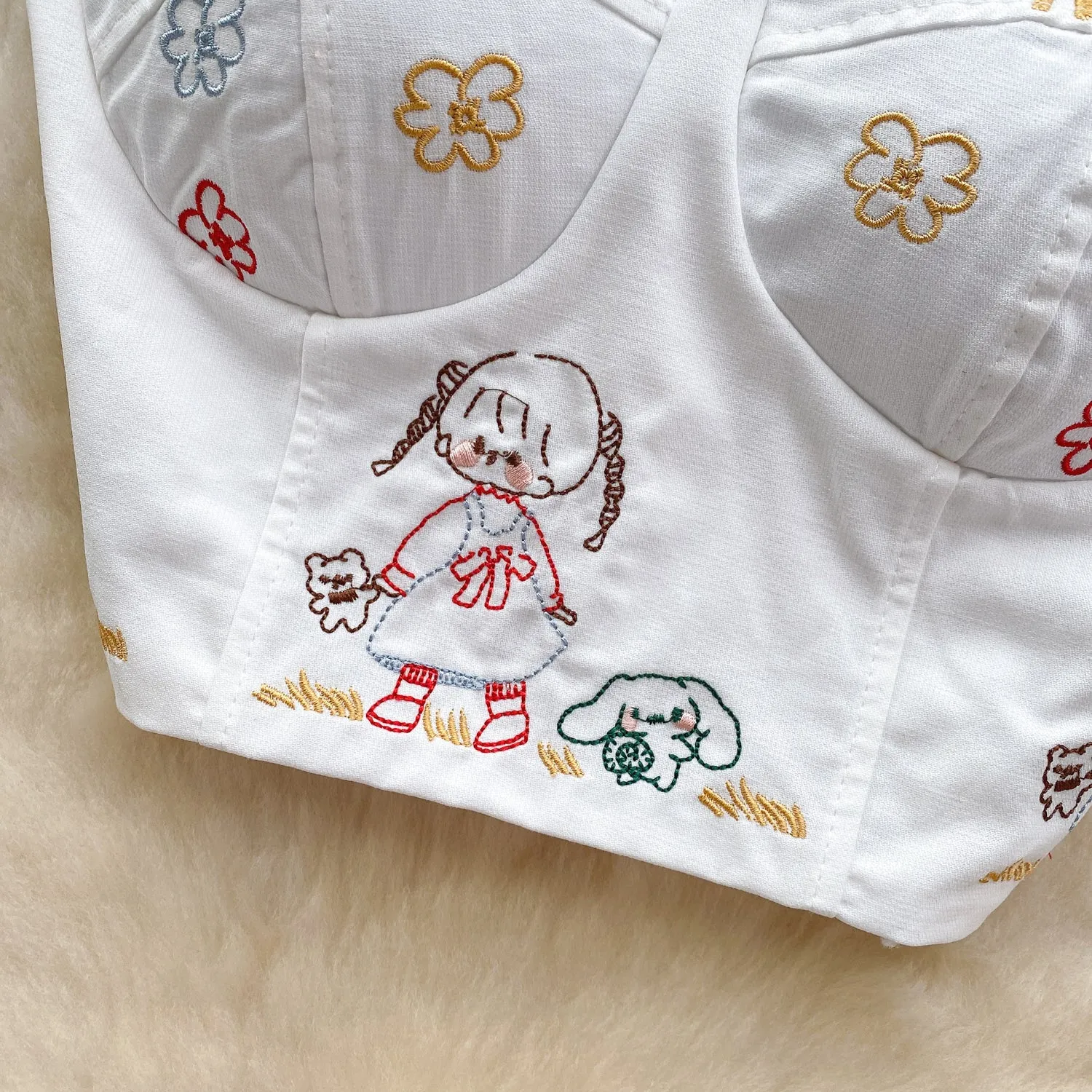 Chic Embroidered Padded Camisole