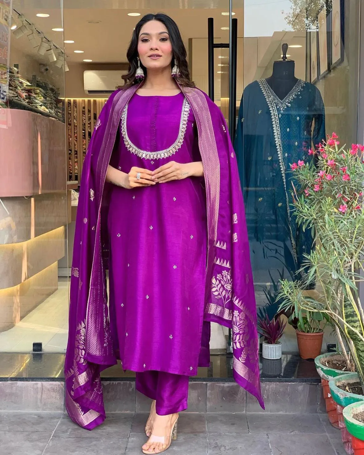 Chic Purple Elegance Set