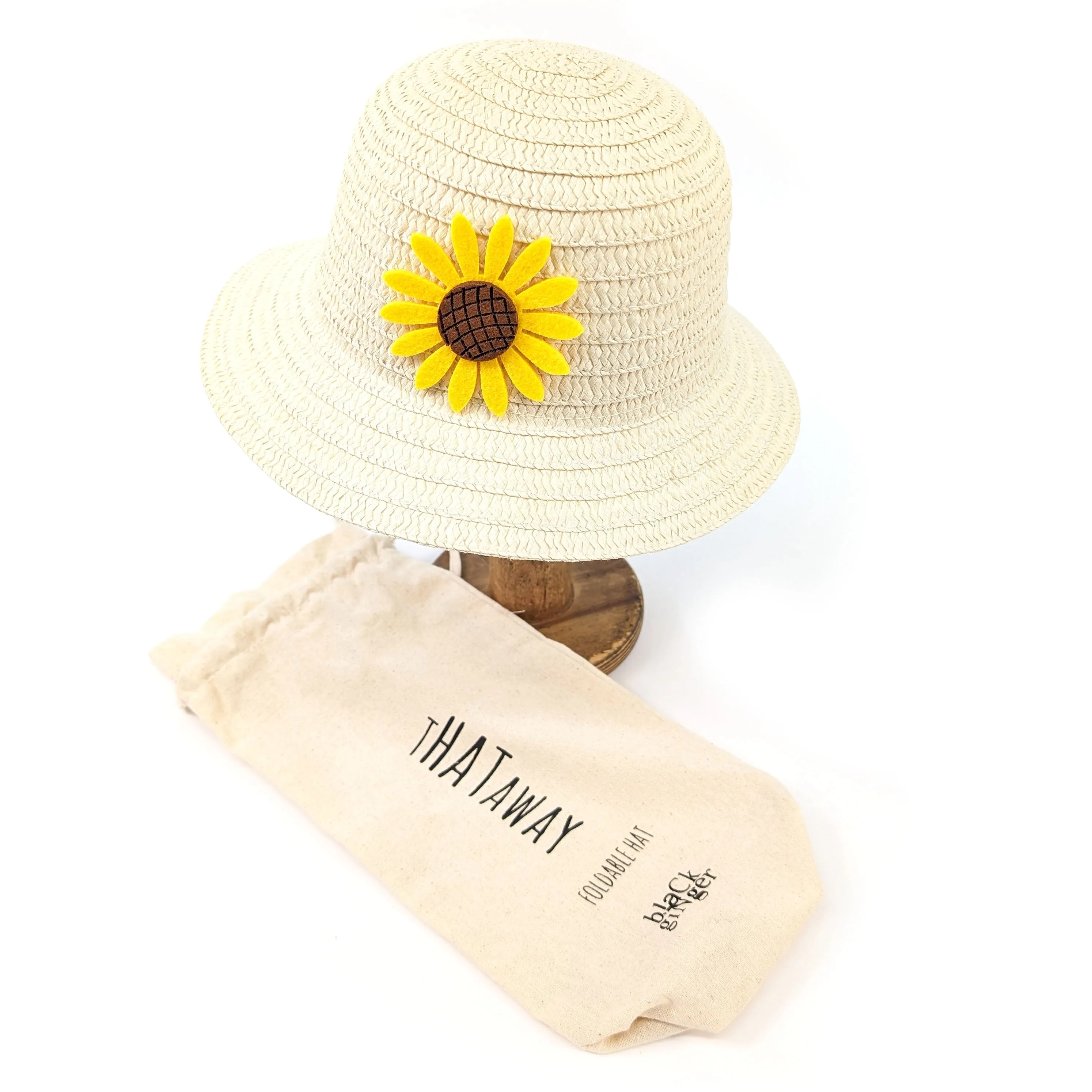 Childs Sunflower Foldable Hat
