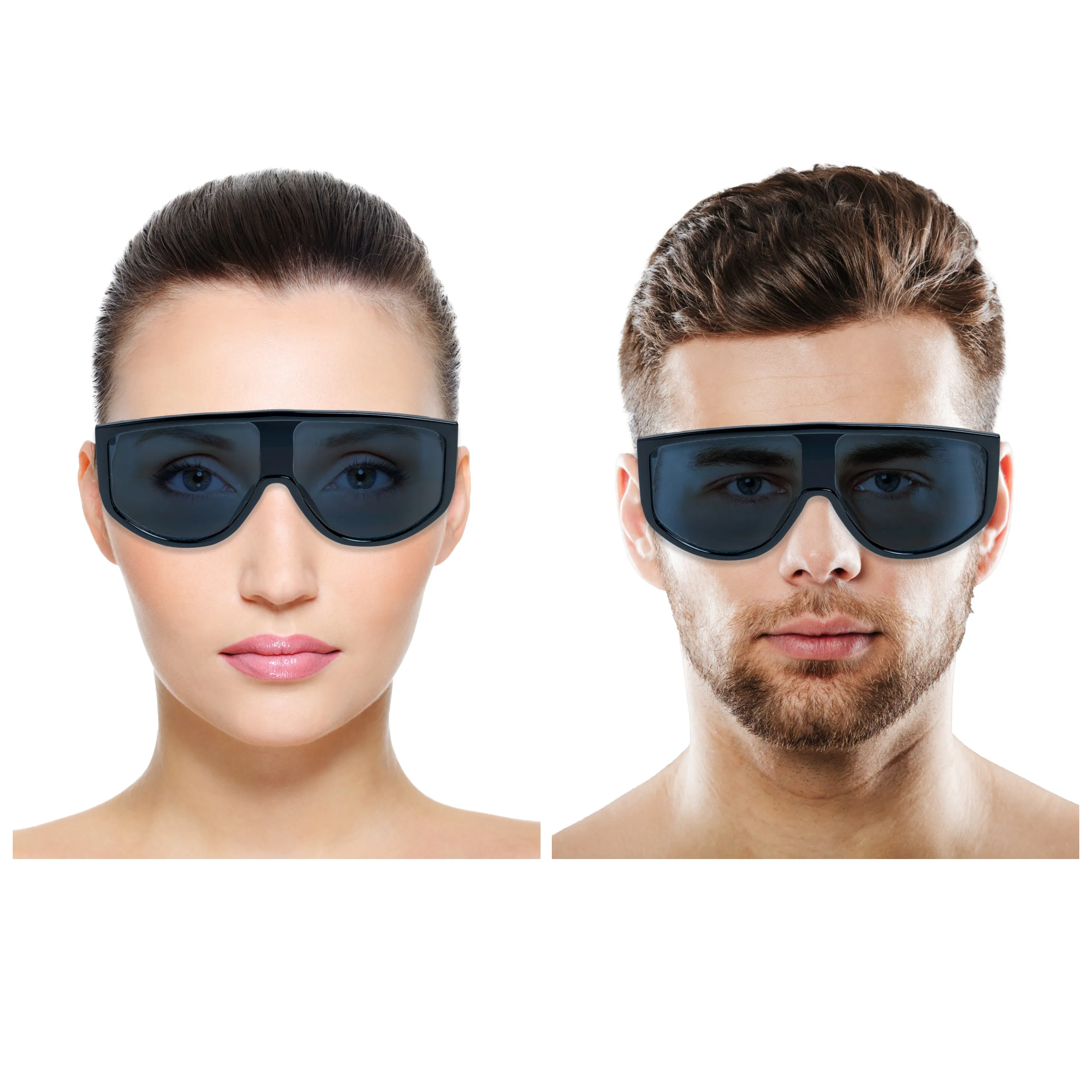 Chokore Retro Oversized UV-400 Protected Sunglasses (Black)