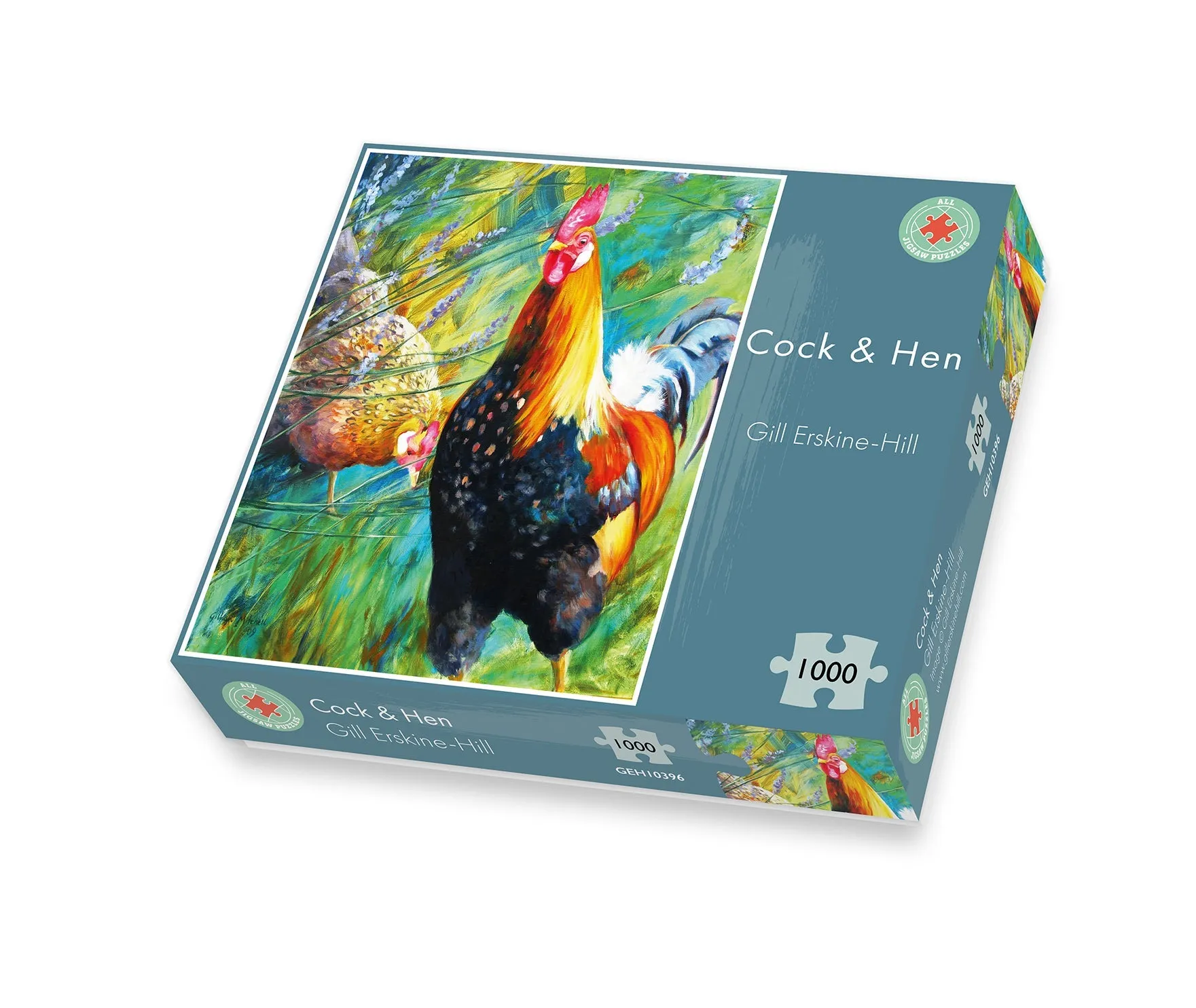 Cockerel & Hen 1000 Piece Jigsaw Puzzle