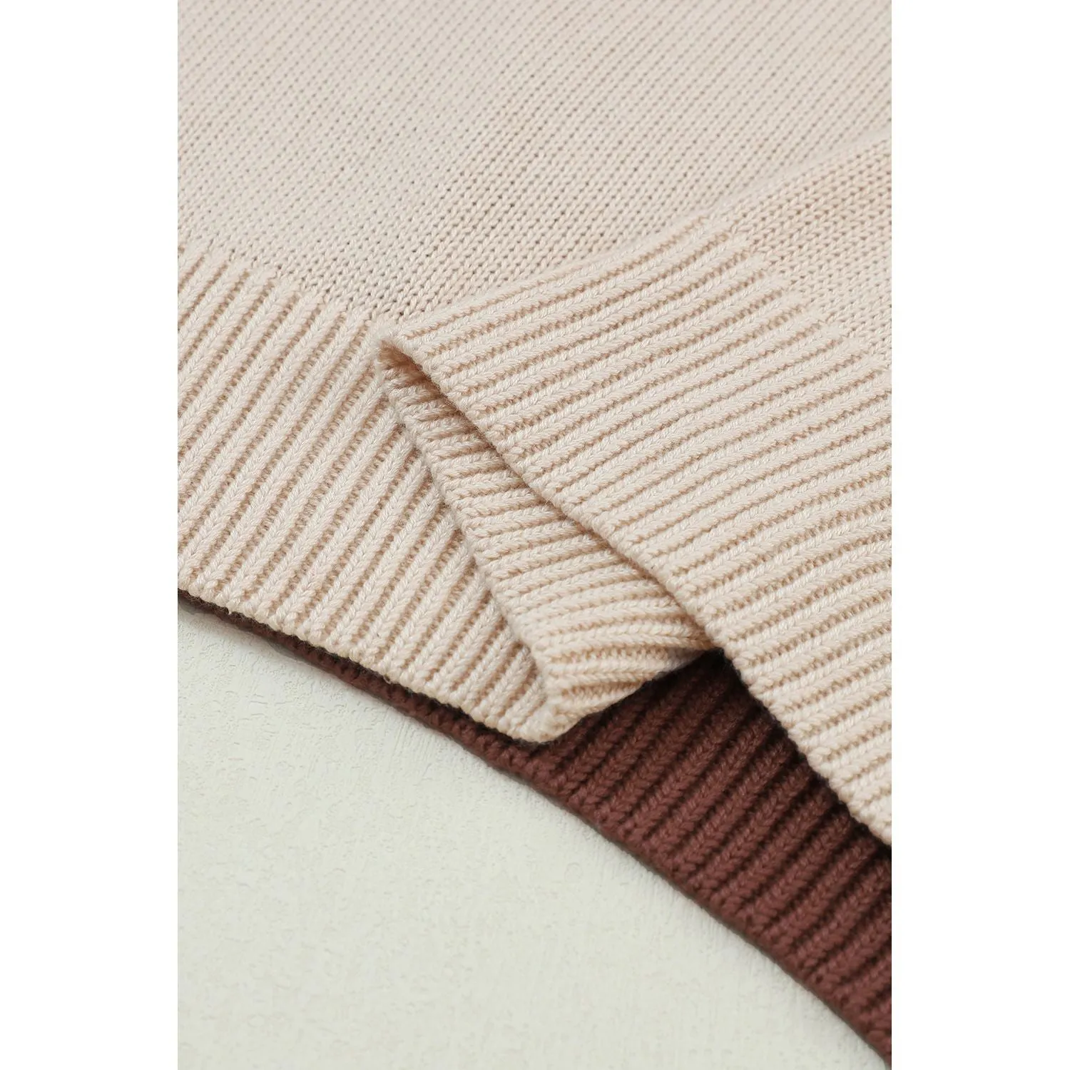Coffee Shop Colorblock Sweater