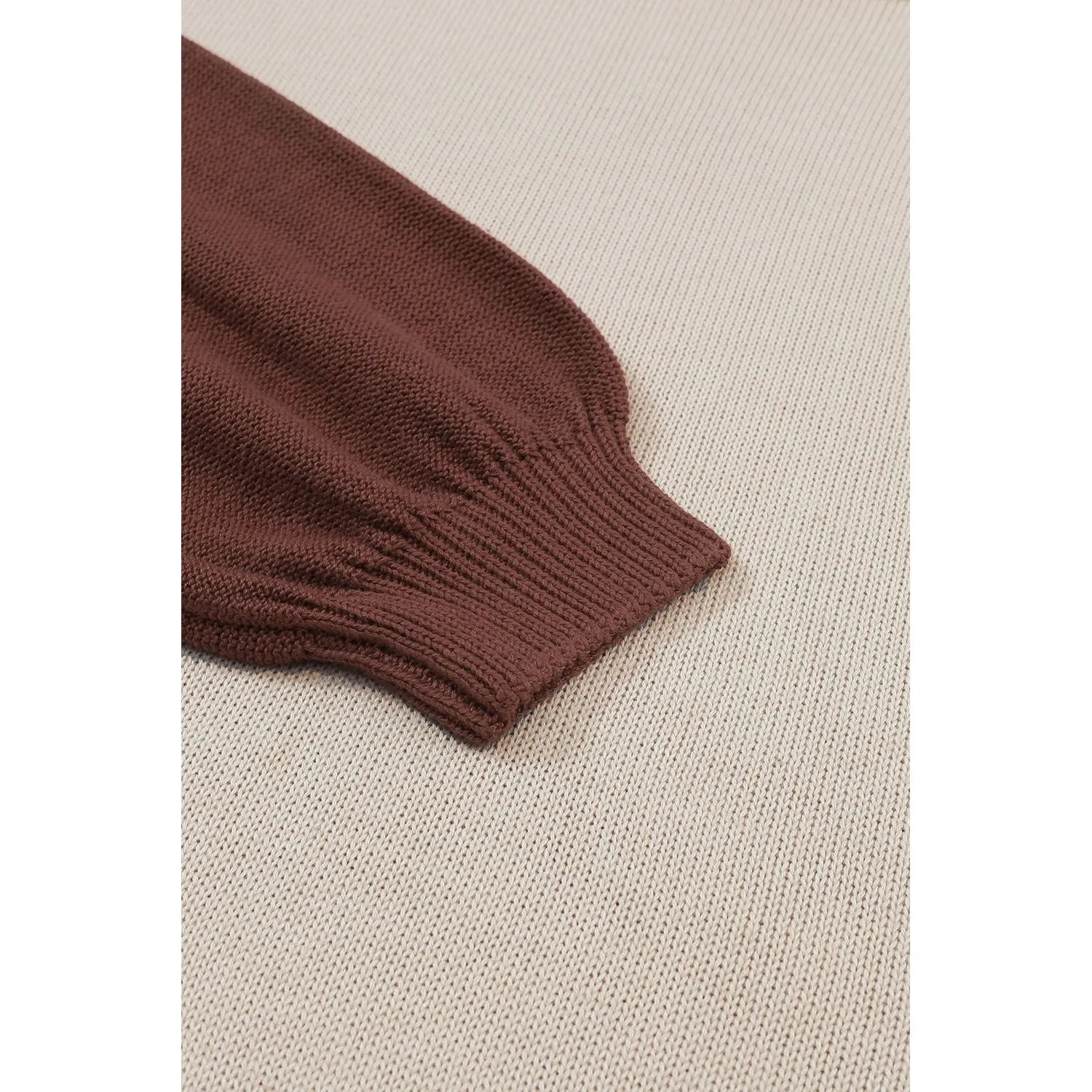 Coffee Shop Colorblock Sweater