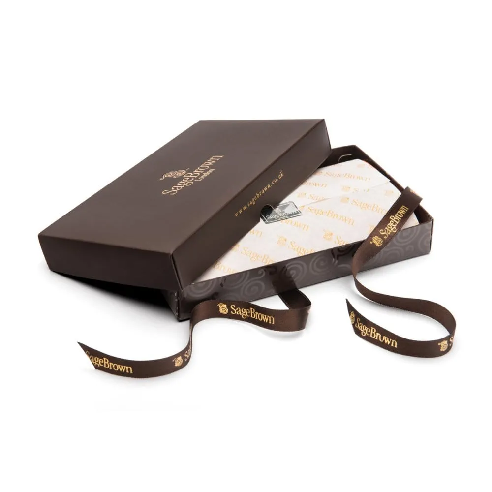 Compact Leather Wallet With Coin Purse - Dark Tan