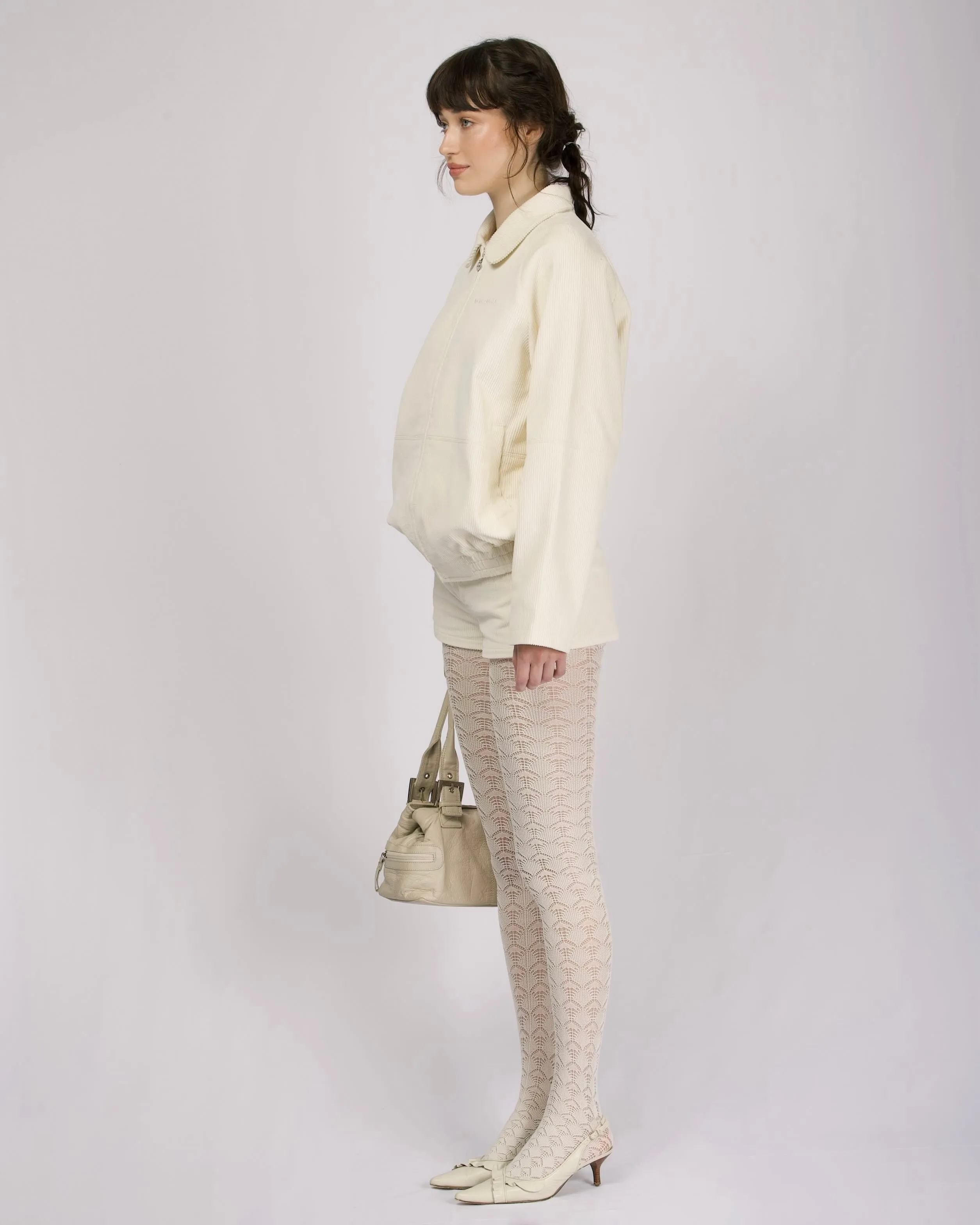 Cord Casual Jacket - Cream
