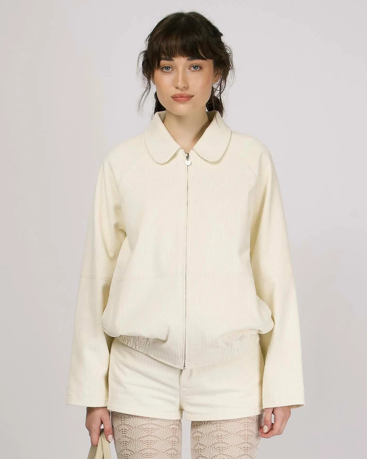 Cord Casual Jacket - Cream