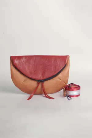 Crescent Cross-Body Bag - Wine