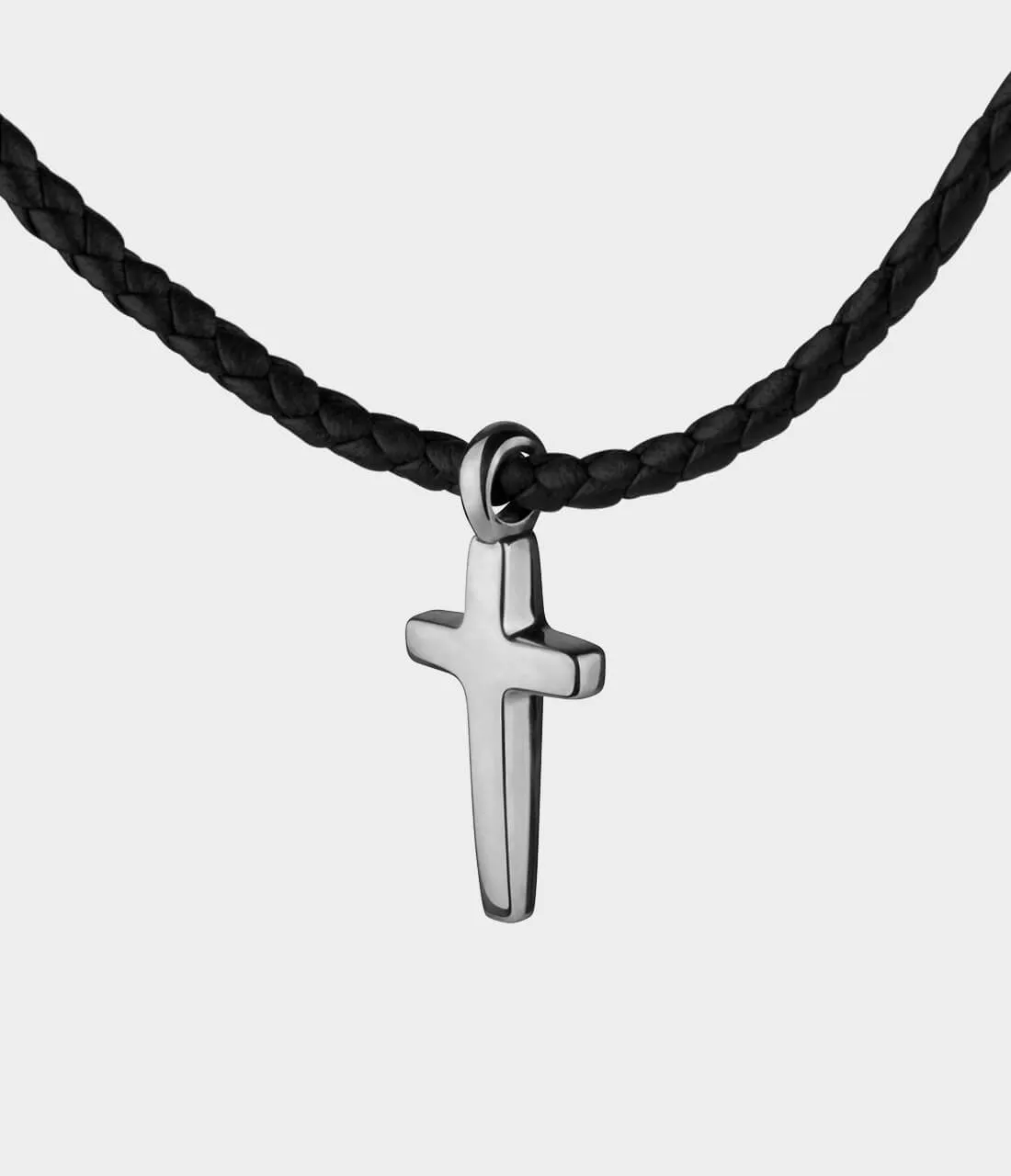 Cross Leather Necklace