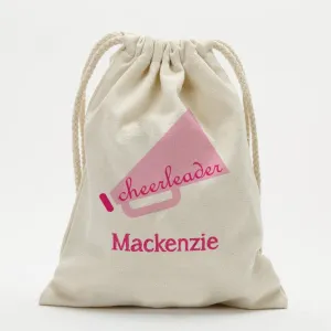 Custom Cheerleader Drawstring Sack