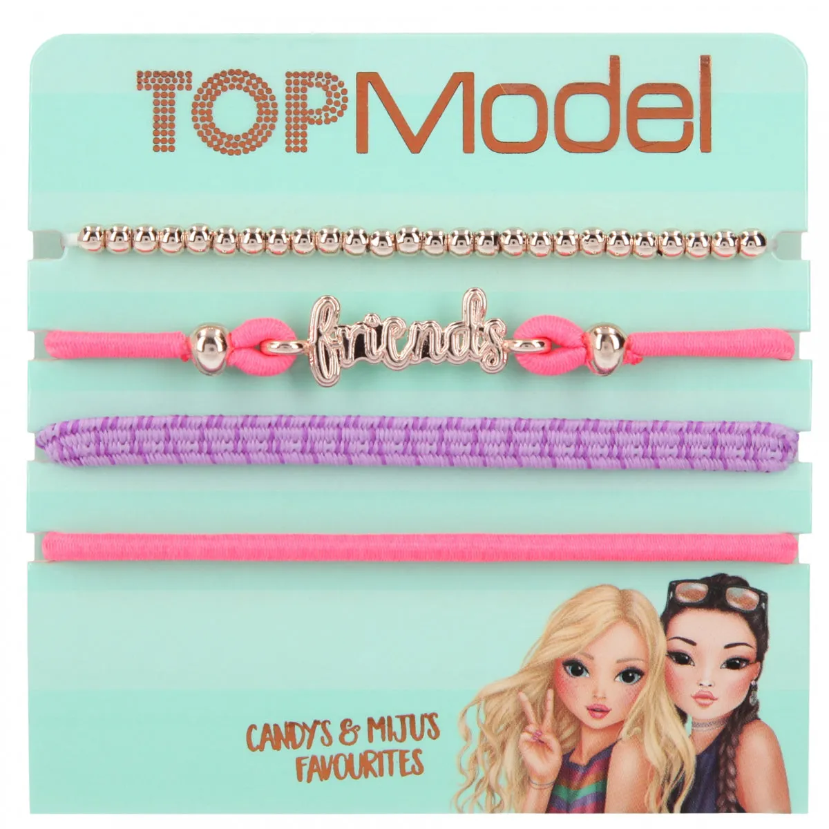 Depesche Topmodel Hair / Bracelet Set - Set of 4 (1 pc)