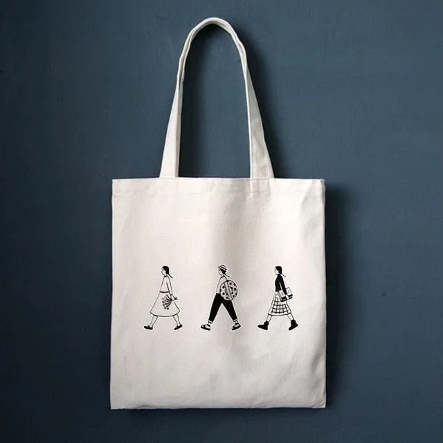 Eco-Chic Foldable Cotton Tote Bag for the Conscious Shopper