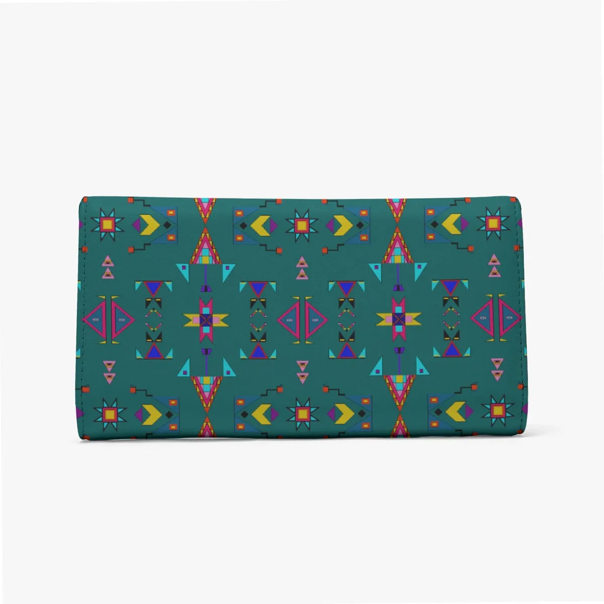 Enemy Territory Teal Foldable Wallet