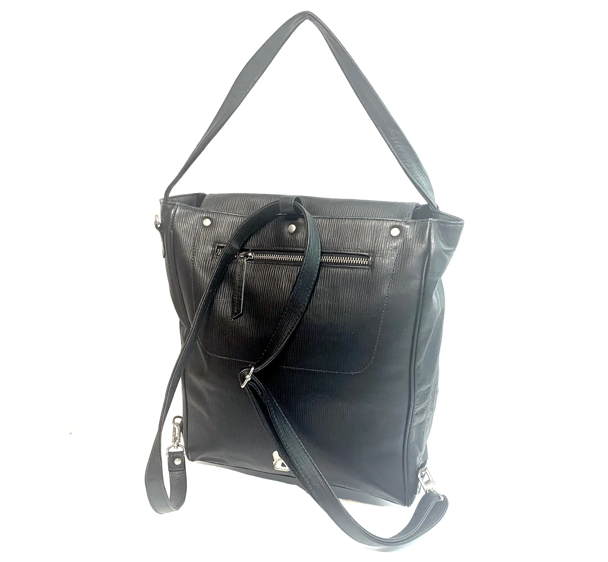 Expandable Backpack in Black
