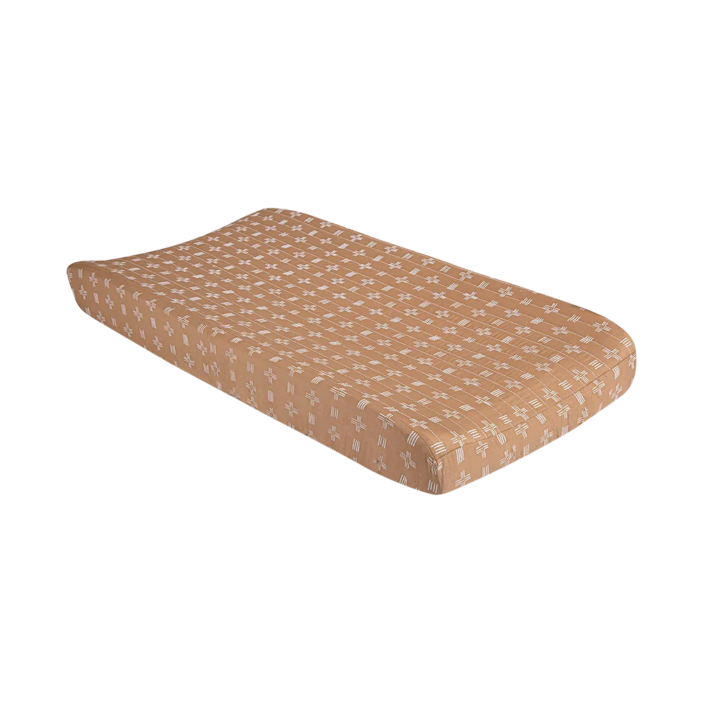 Ezra Quilted Change Pad Cover – Copper Dash