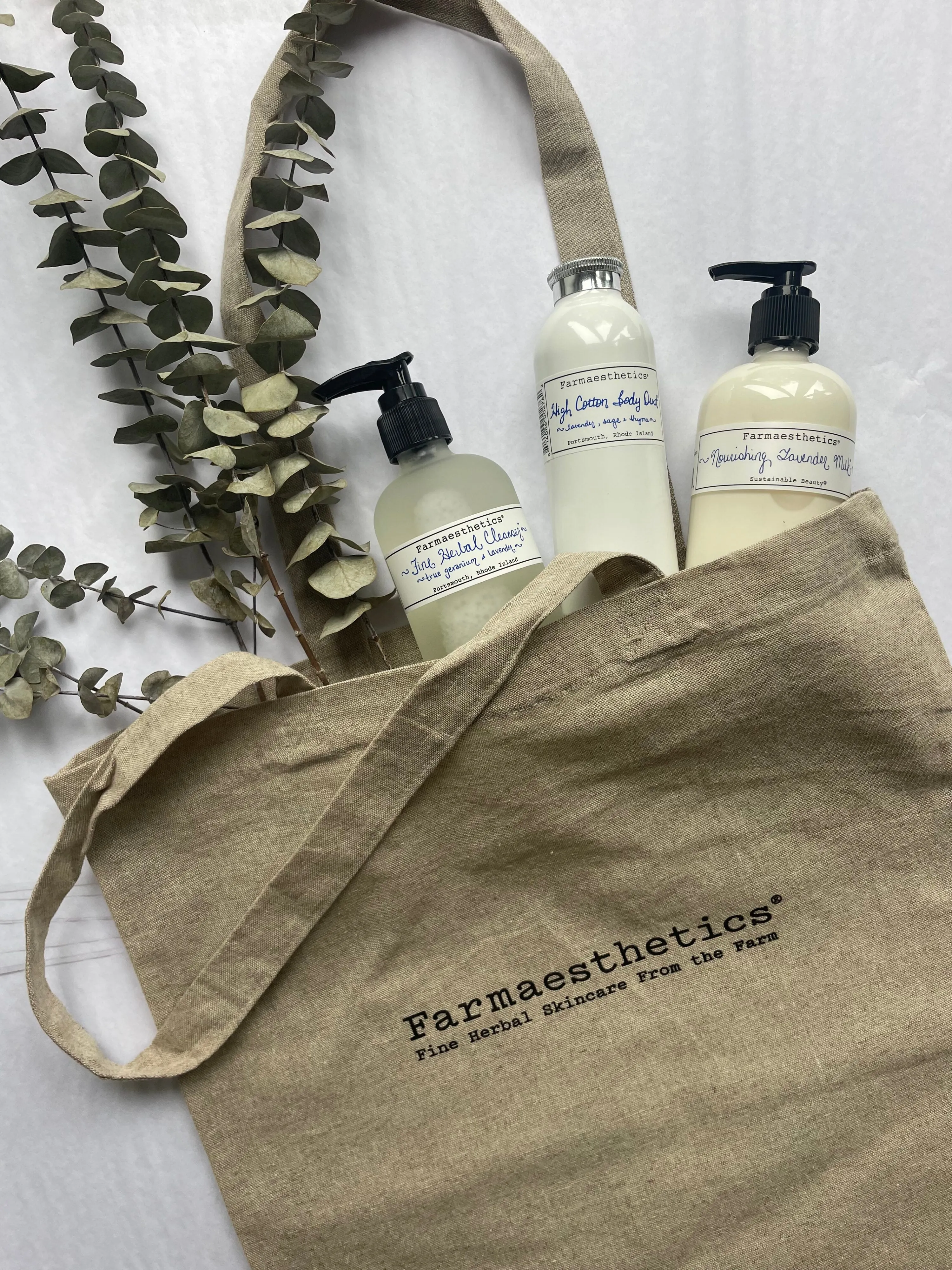 Farmaesthetics Logo Recycled Cotton Tote Bag