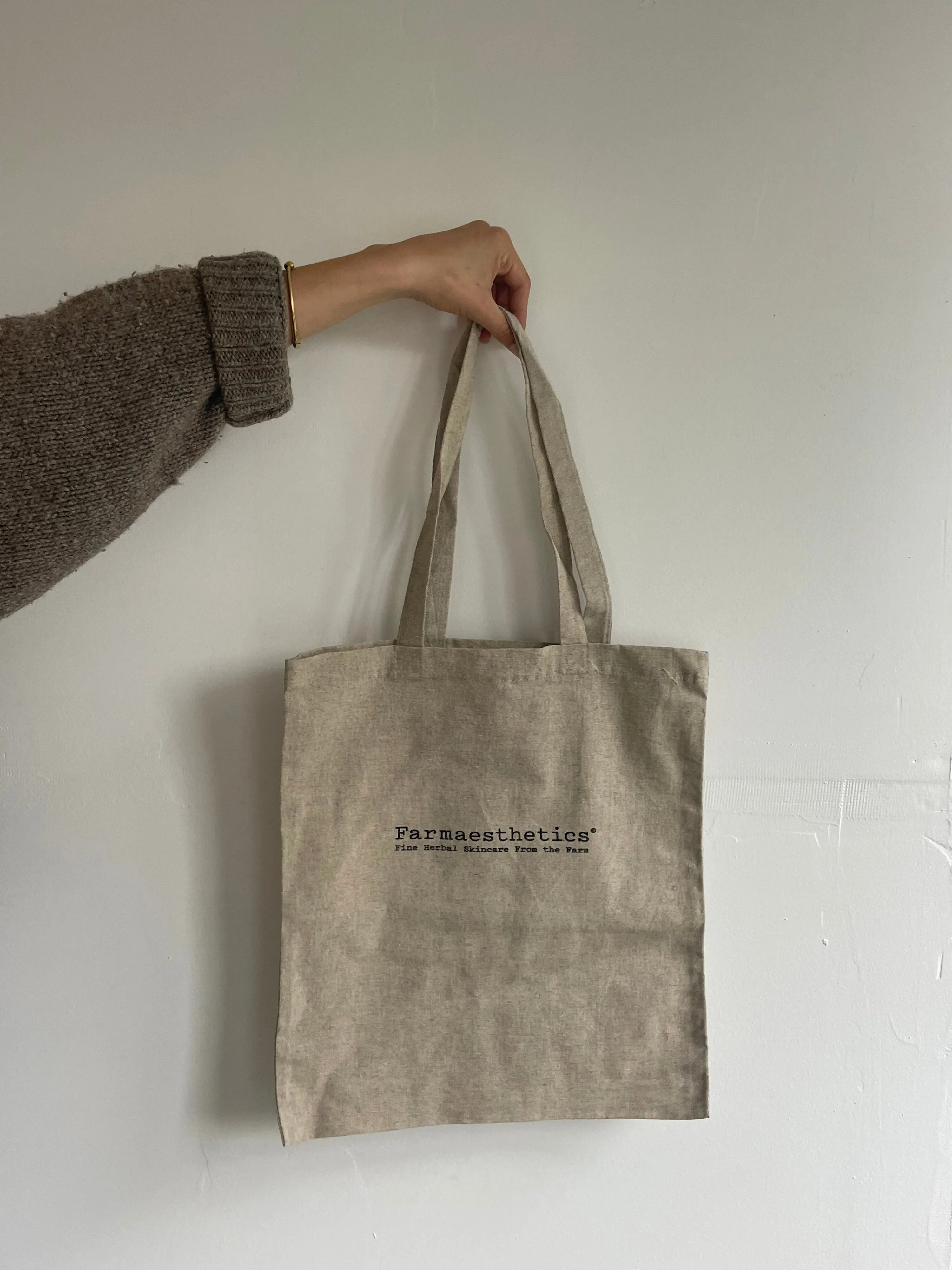 Farmaesthetics Logo Recycled Cotton Tote Bag