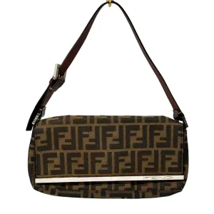 FENDI Zucca Shoulder Bag Metal Trim LHQ281