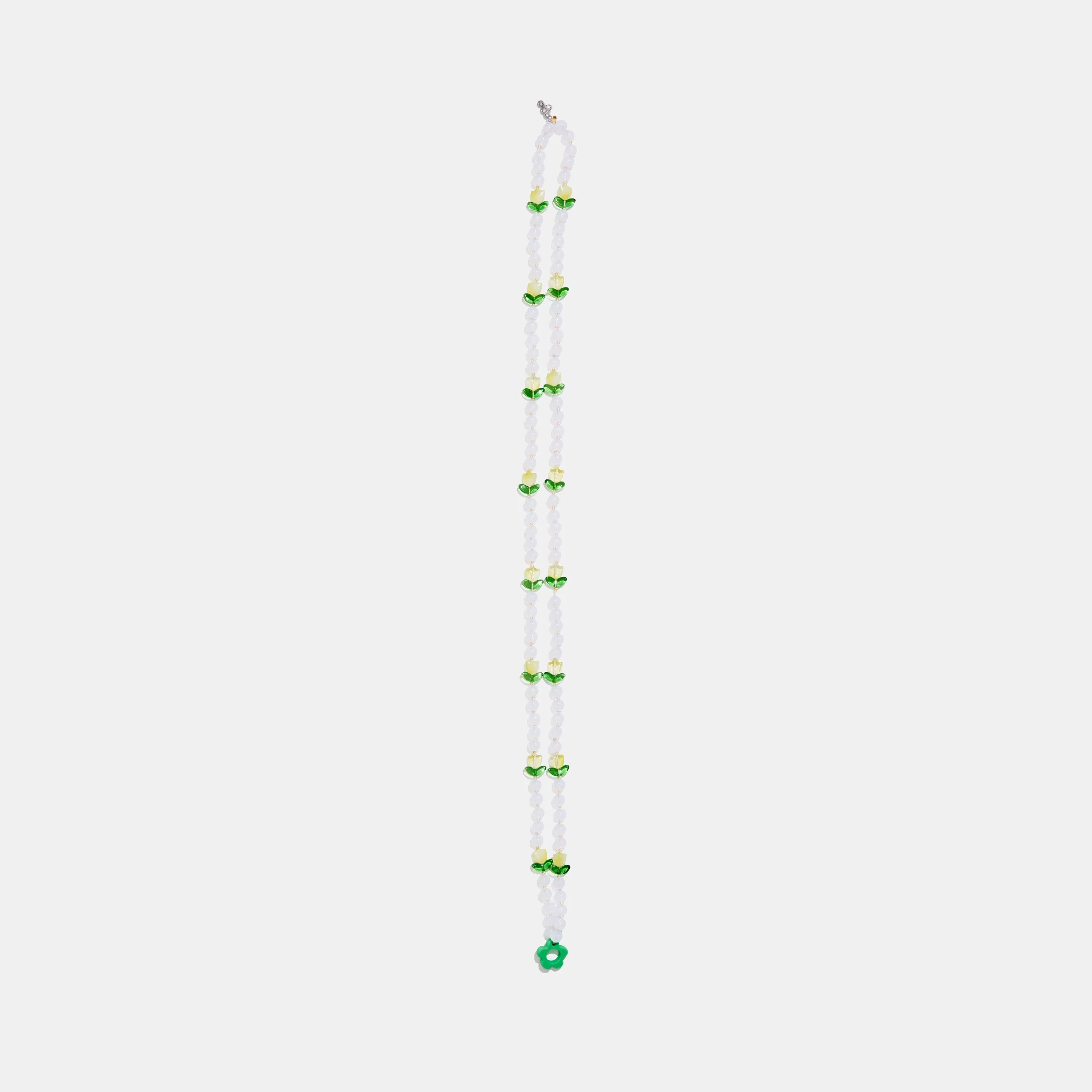 Flower Lanyard in Pearl