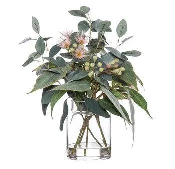 Flowering Eucy Mix - Pail Vase 43cm