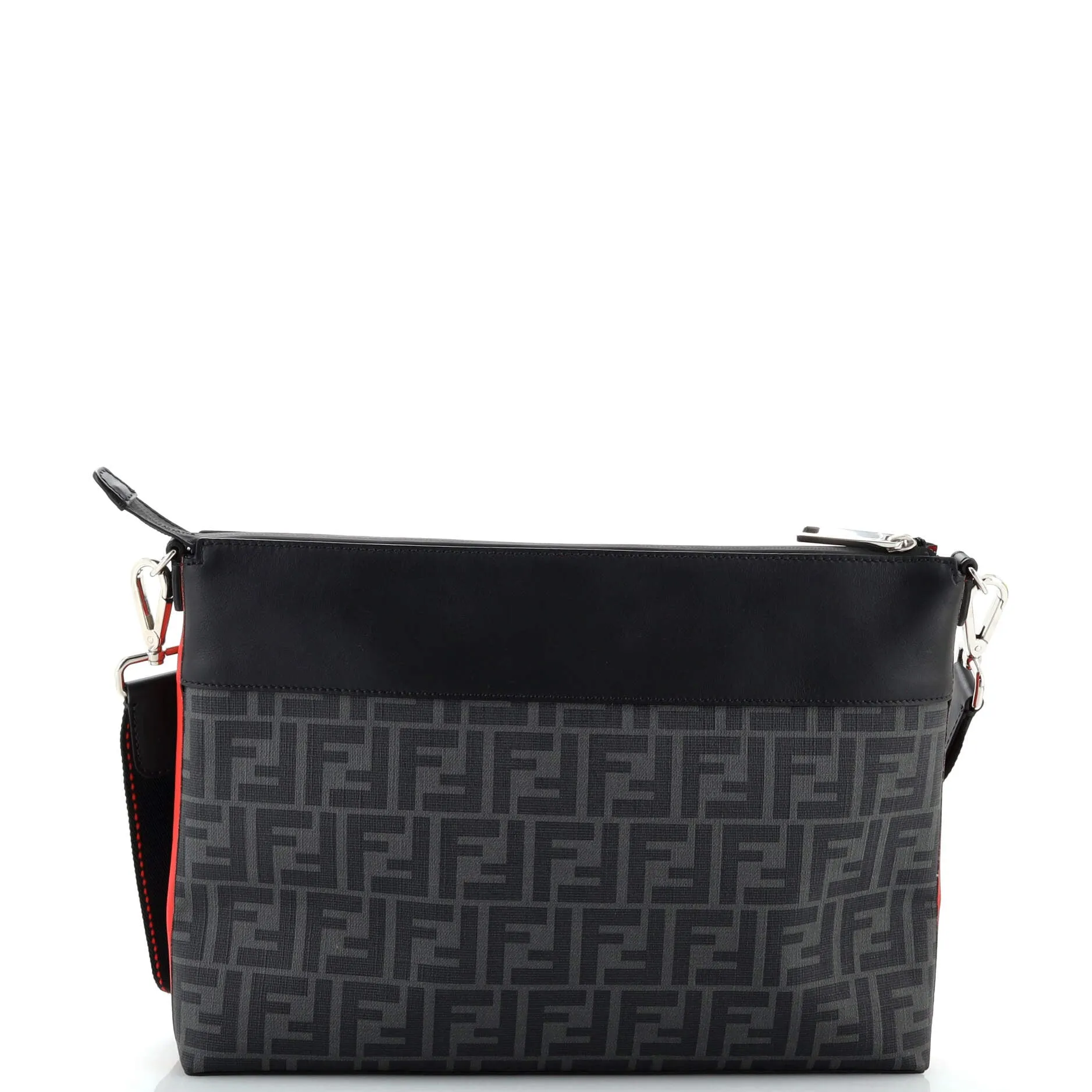 Forever Messenger Bag Zucca Coated Canvas and Leather