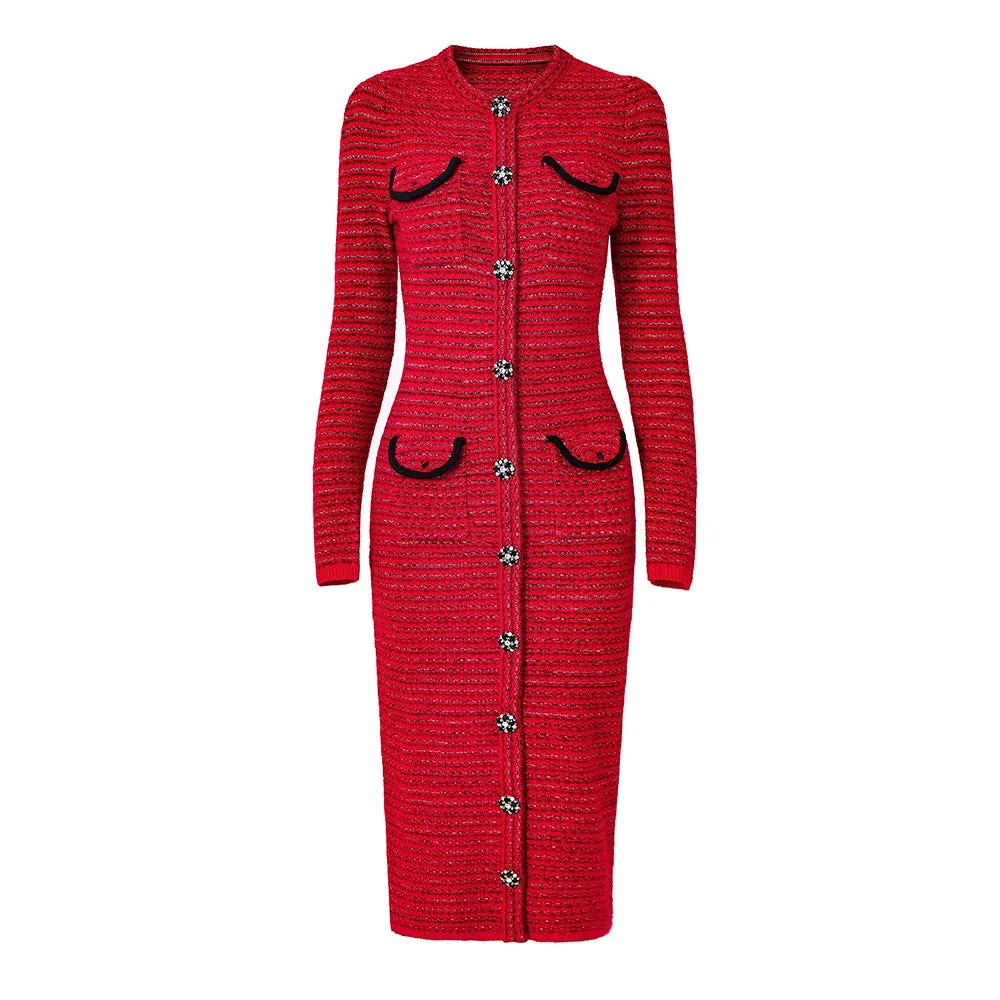 French Chic Midi Dress