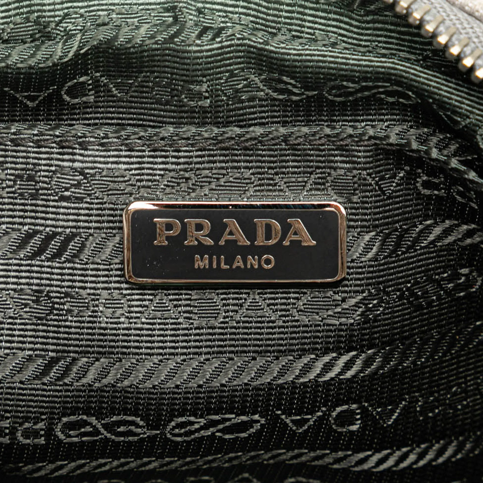 Gray Prada Mini Denim Studded Embellished Camera Crossbody