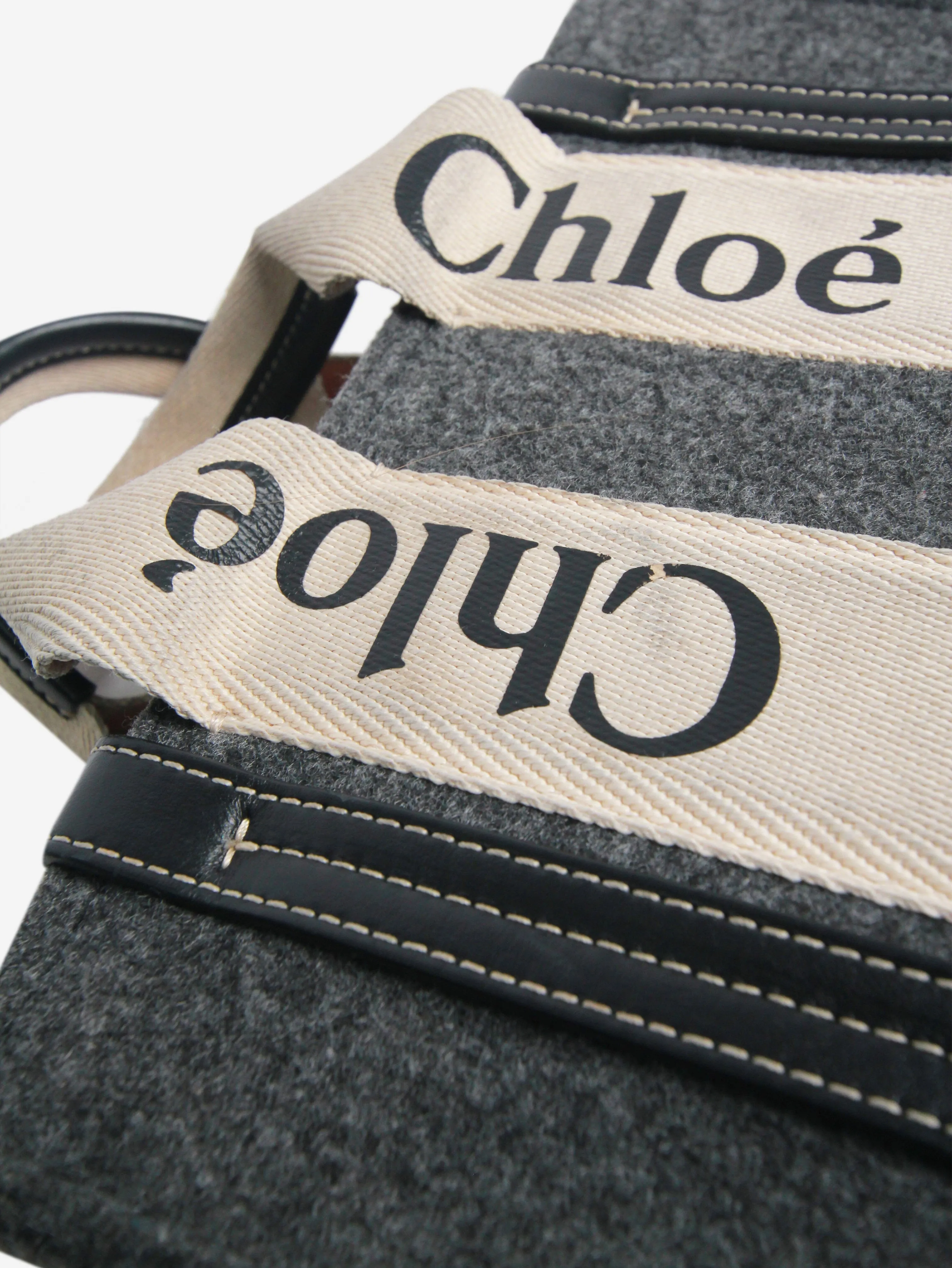 Grey small Woody tote bag