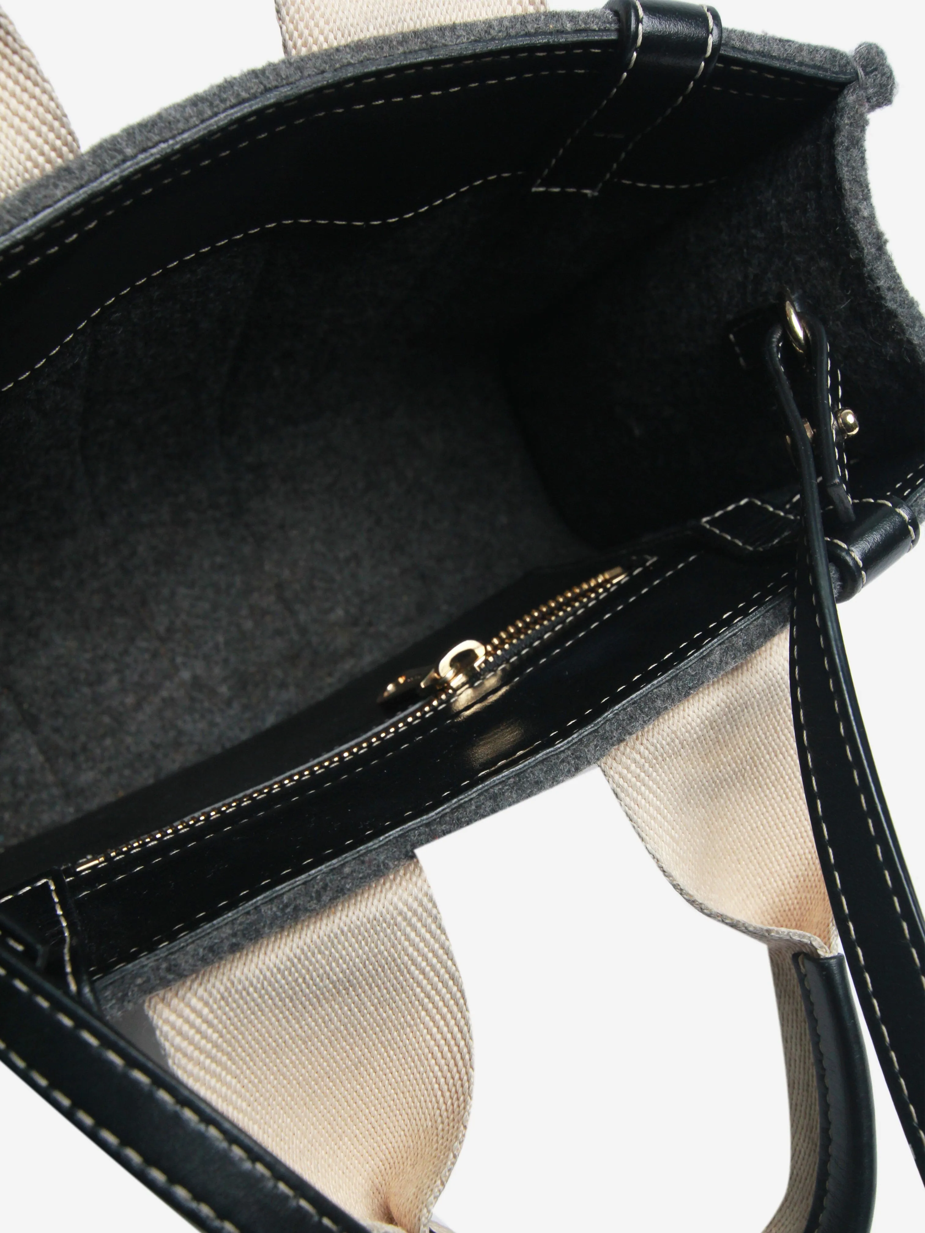 Grey small Woody tote bag