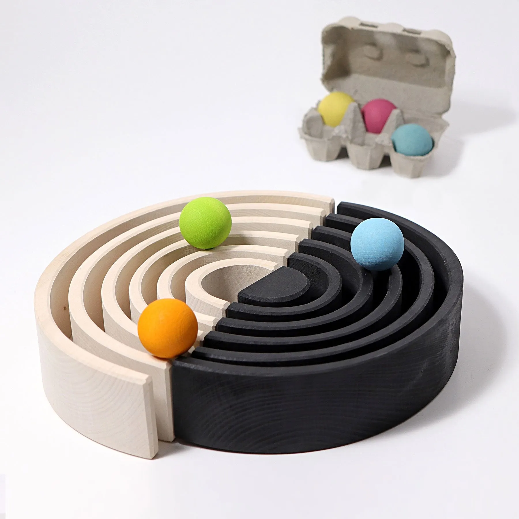 Grimm's Wooden Monochrome Rainbow Tunnel, Large