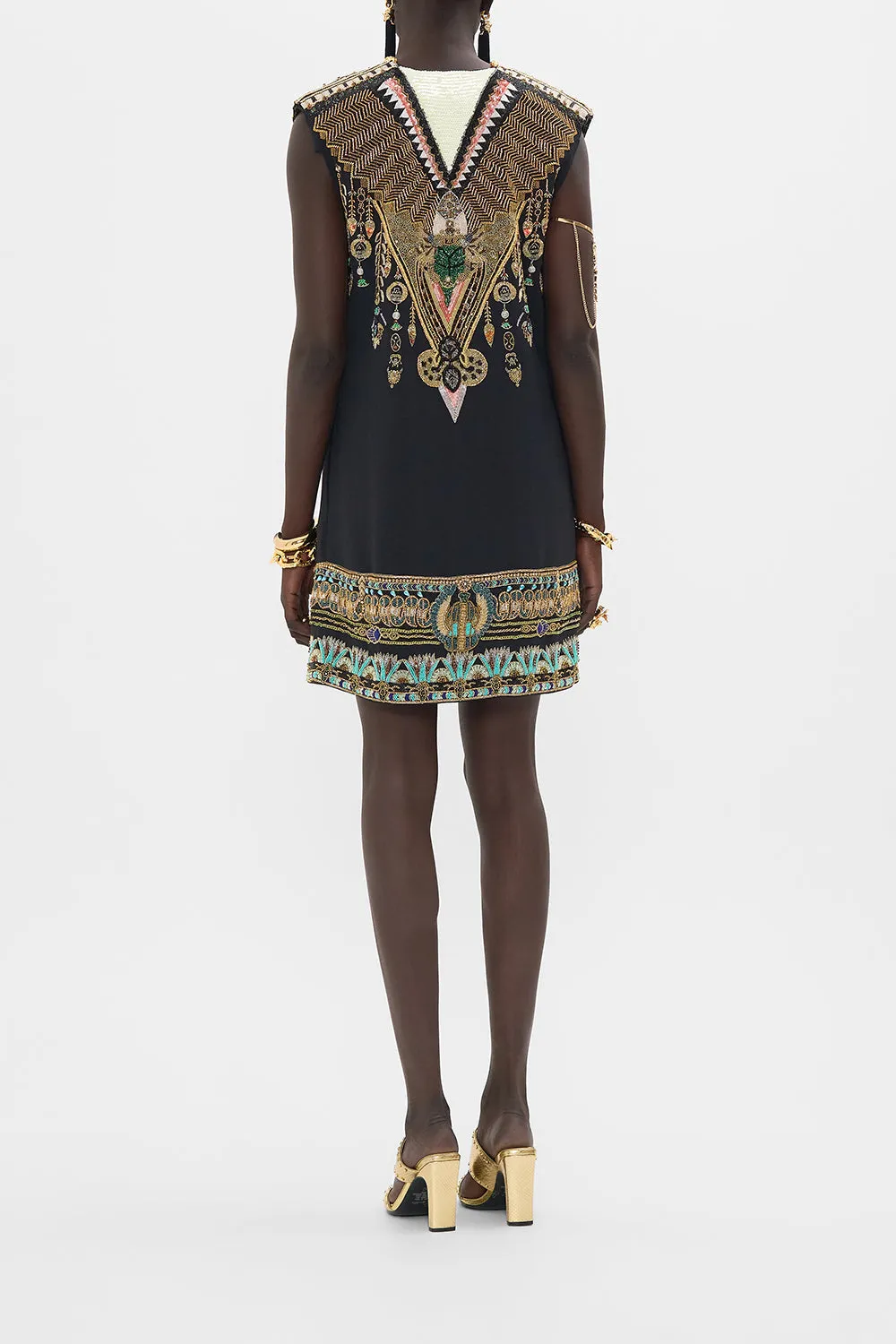HAND EMBELLISHED SHIFT DRESS THEY CALLED HER NEFERTARI
