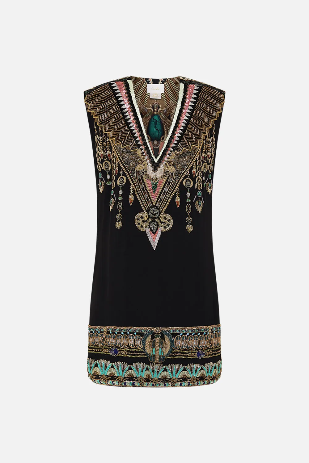 HAND EMBELLISHED SHIFT DRESS THEY CALLED HER NEFERTARI