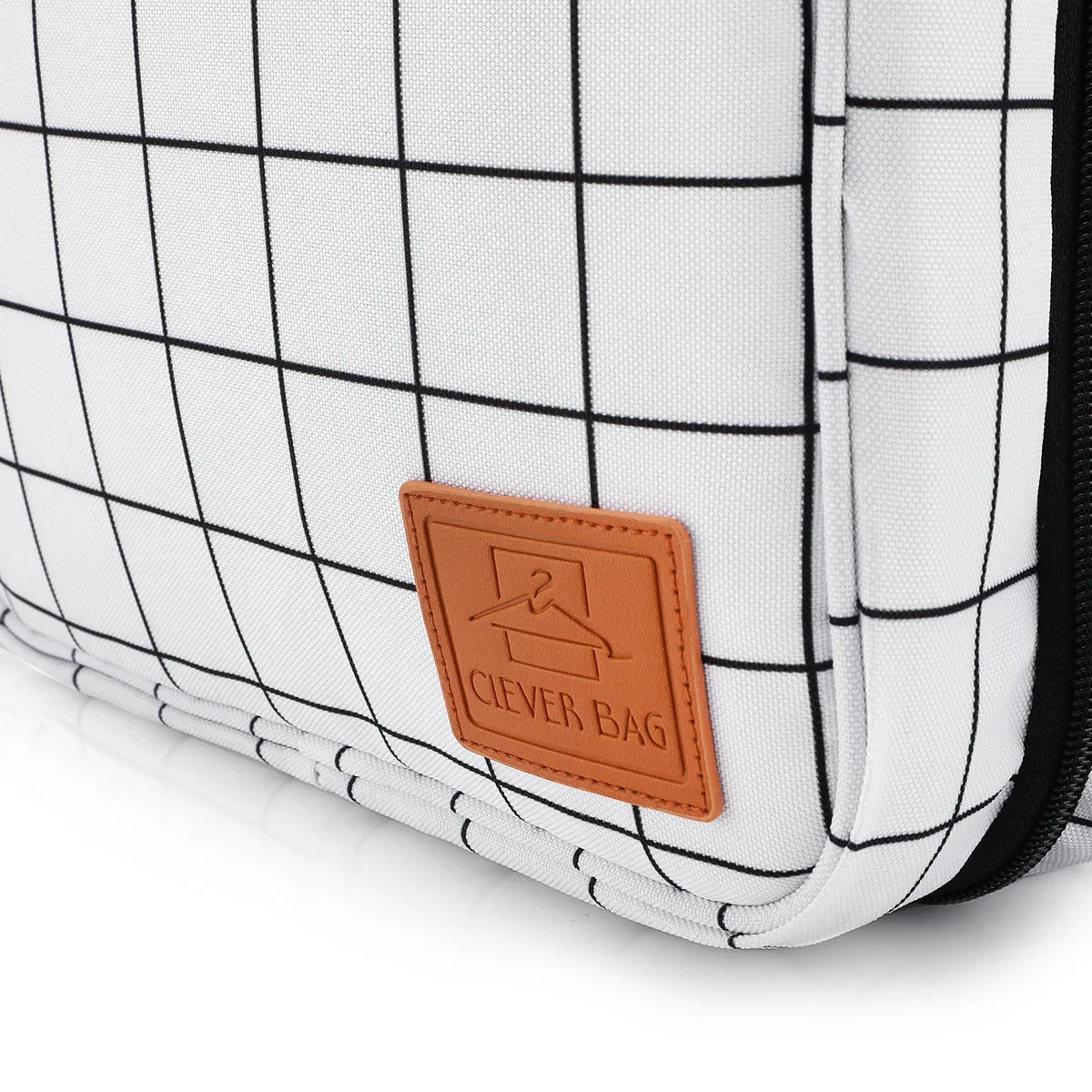 Hanging Toiletry Bag - Black & White