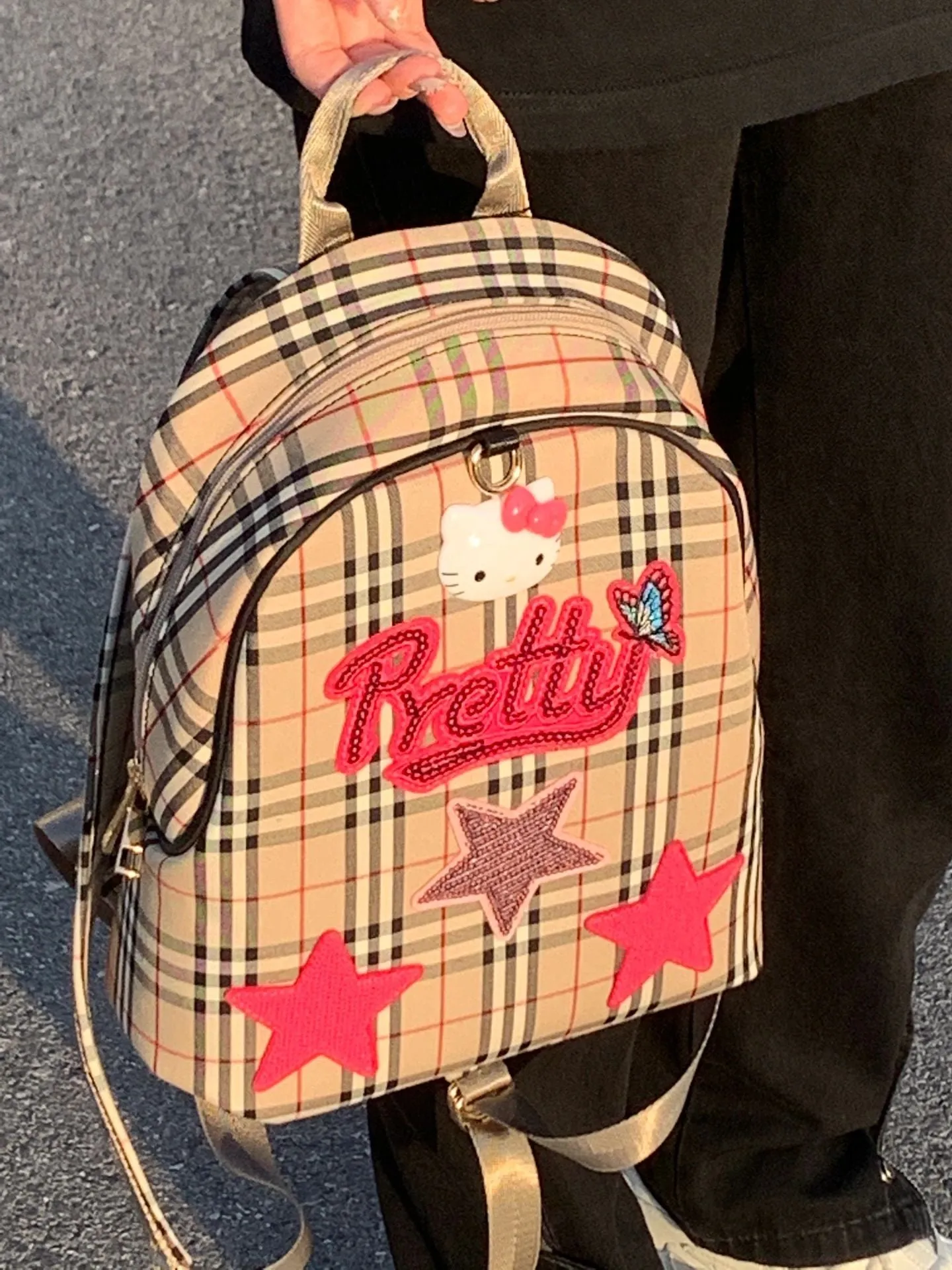 Hello Kitty Backpack Laptop Bag Lightweight and Cute with Large Capacity