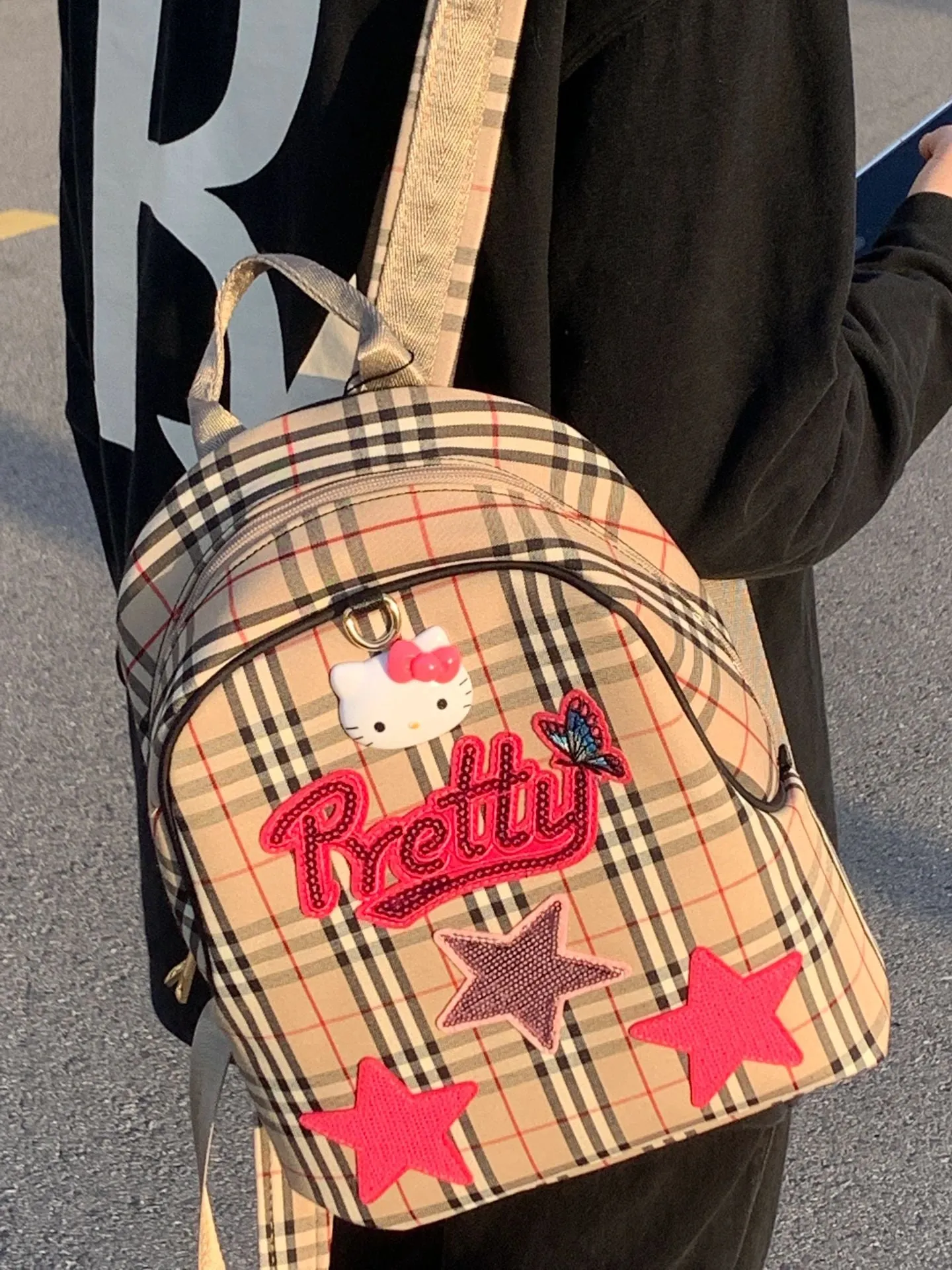 Hello Kitty Backpack Laptop Bag Lightweight and Cute with Large Capacity