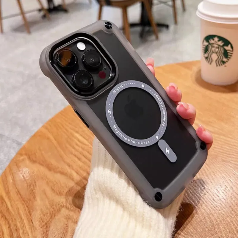 iPhone 16 Series Wave Armor Matte Magsafe Shield Case