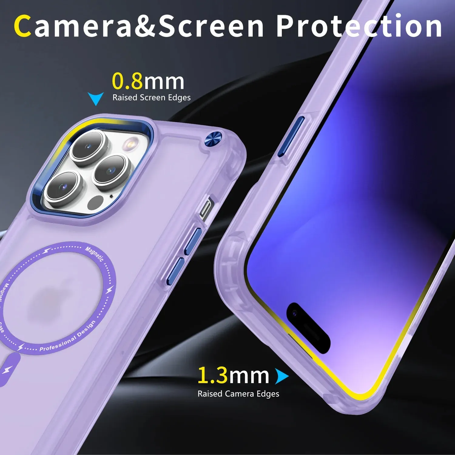 iPhone 16 Series Wave Armor Matte Magsafe Shield Case