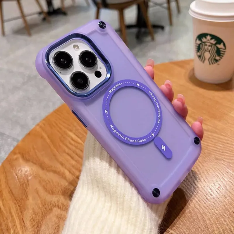 iPhone 16 Series Wave Armor Matte Magsafe Shield Case