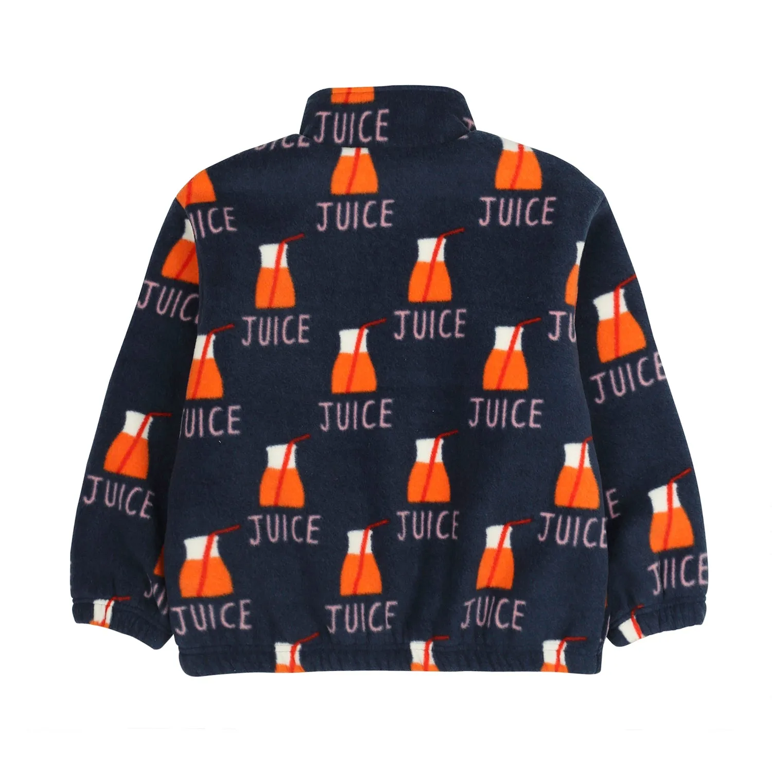 Jelly Mallow Juice Fleece Zip-Up Jacket | Navy