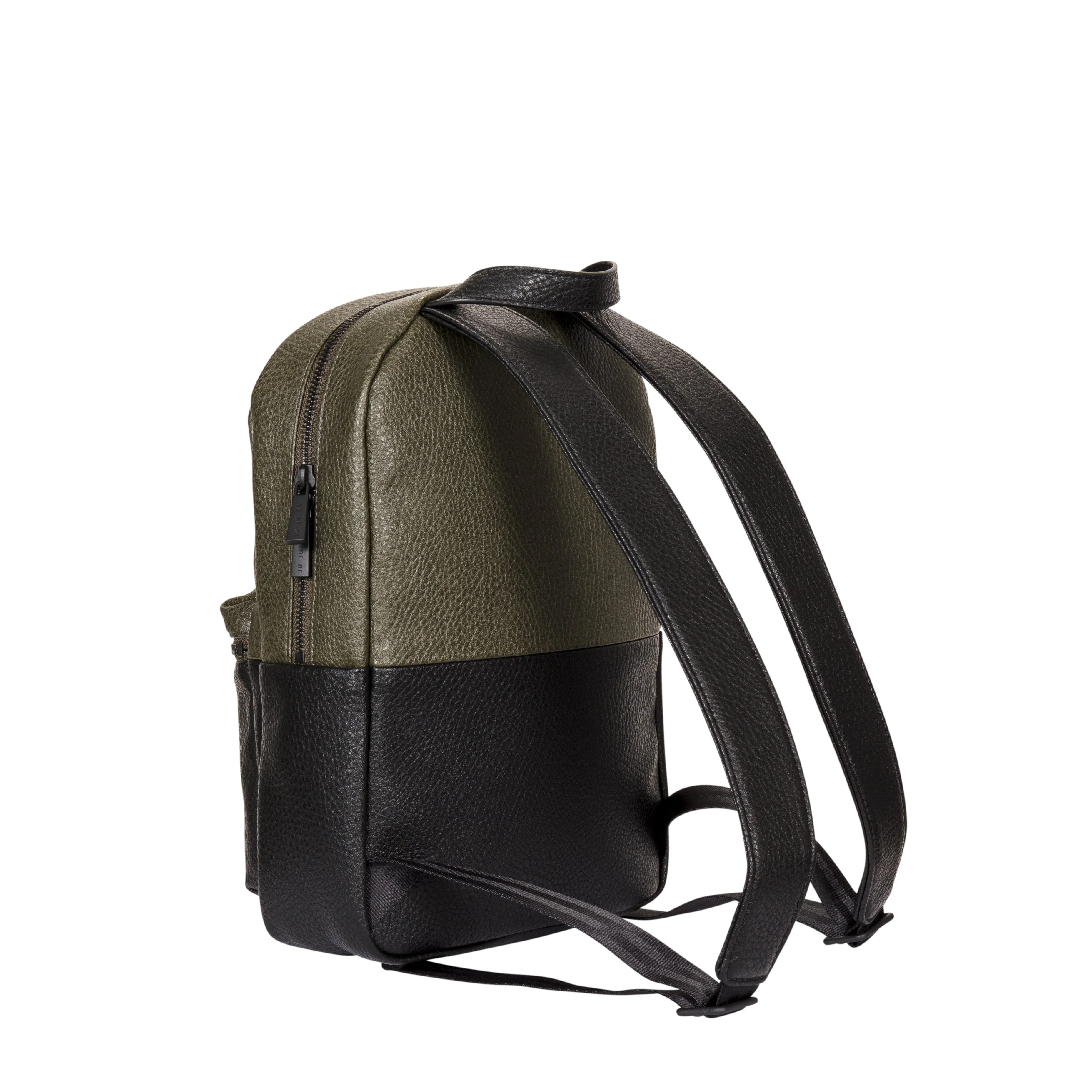 Jujube Leather - Mini Backpack (Olive Onyx)