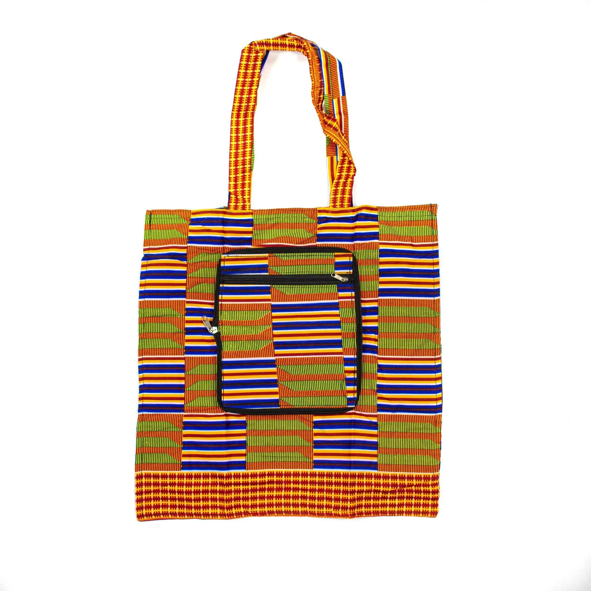 Kente Foldable Wallet Shopping Bag