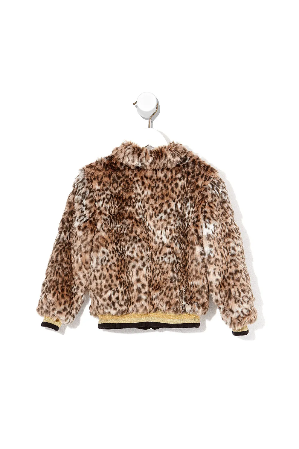 KIDS FAUX FUR JACKET CHAMPAGNE COAST
