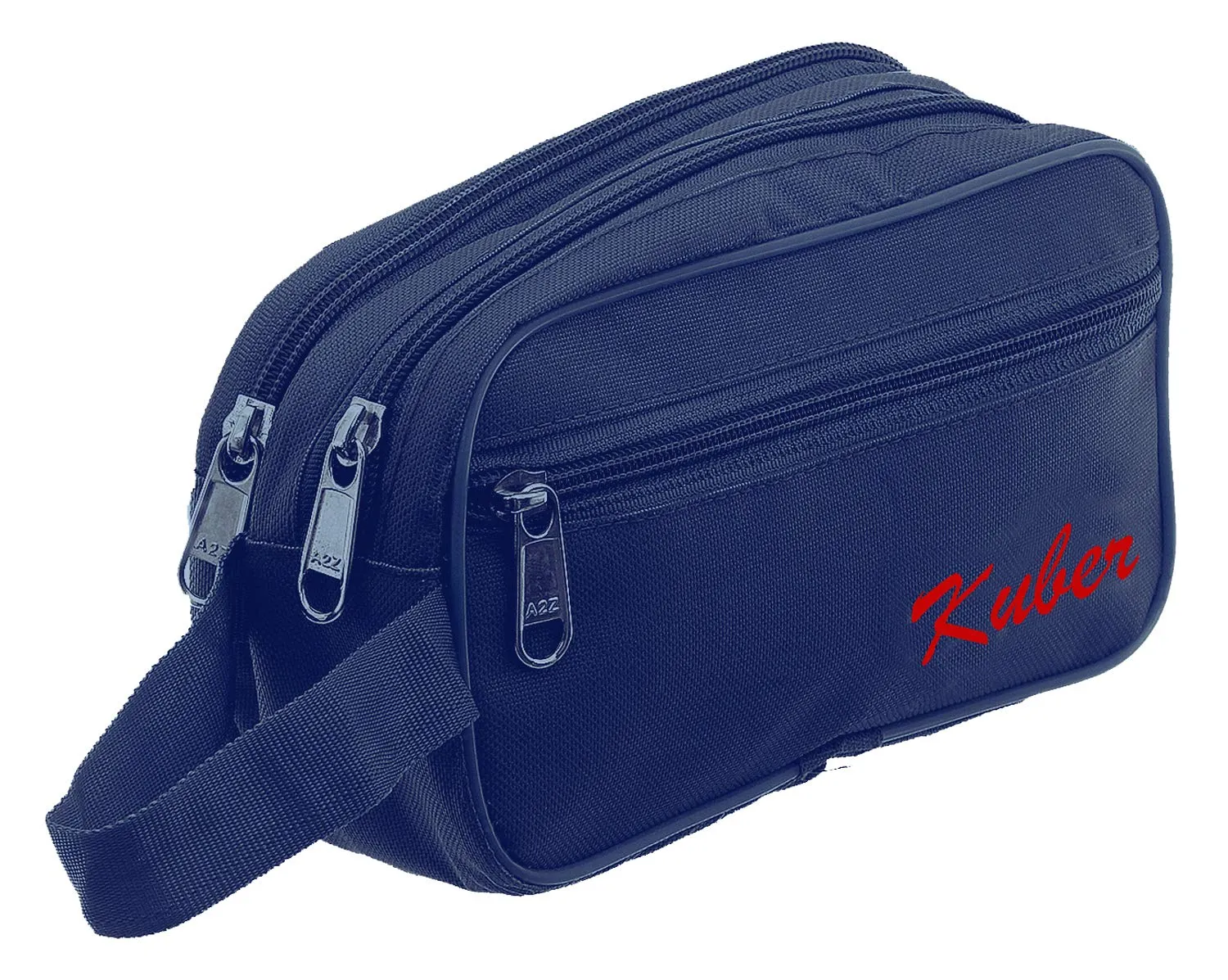 Kuber Industries 2 Pieces Multipurpose Canvas Toiletry Travel Shaving Kit,(Navy Blue & Black) - CTKTC031472
